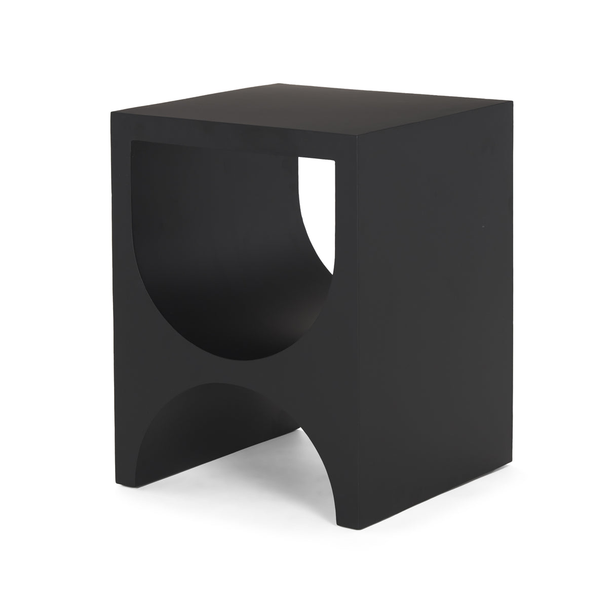 Sobi Matte Black Square Metal Side Table from Mercana - Luna Furniture