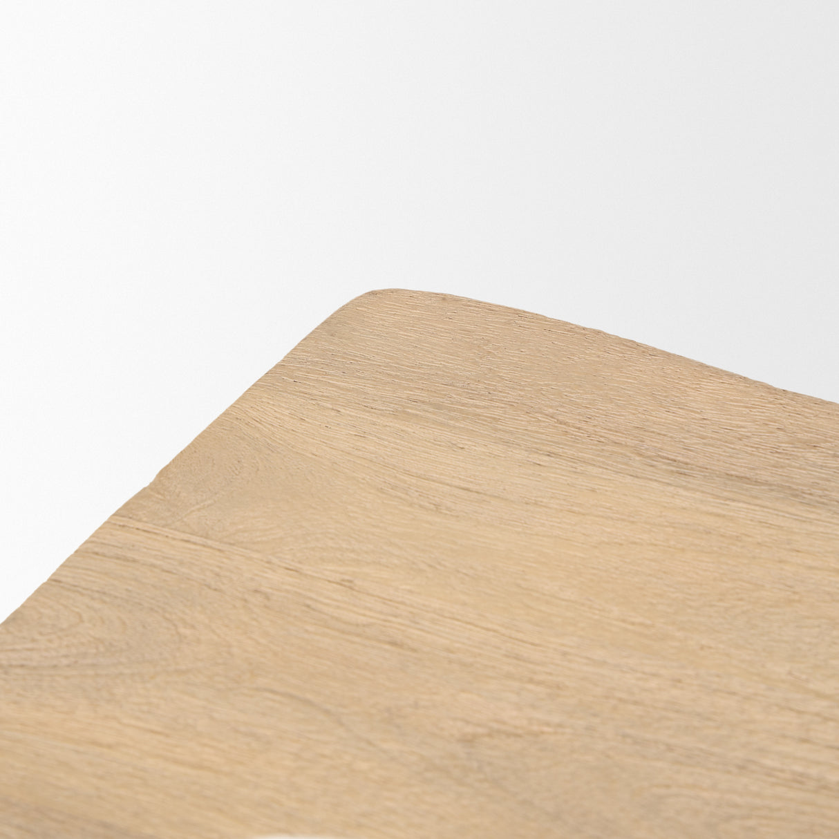 Sekou Light Brown Short Wooden Craftsman Stool from Mercana - Luna Furniture