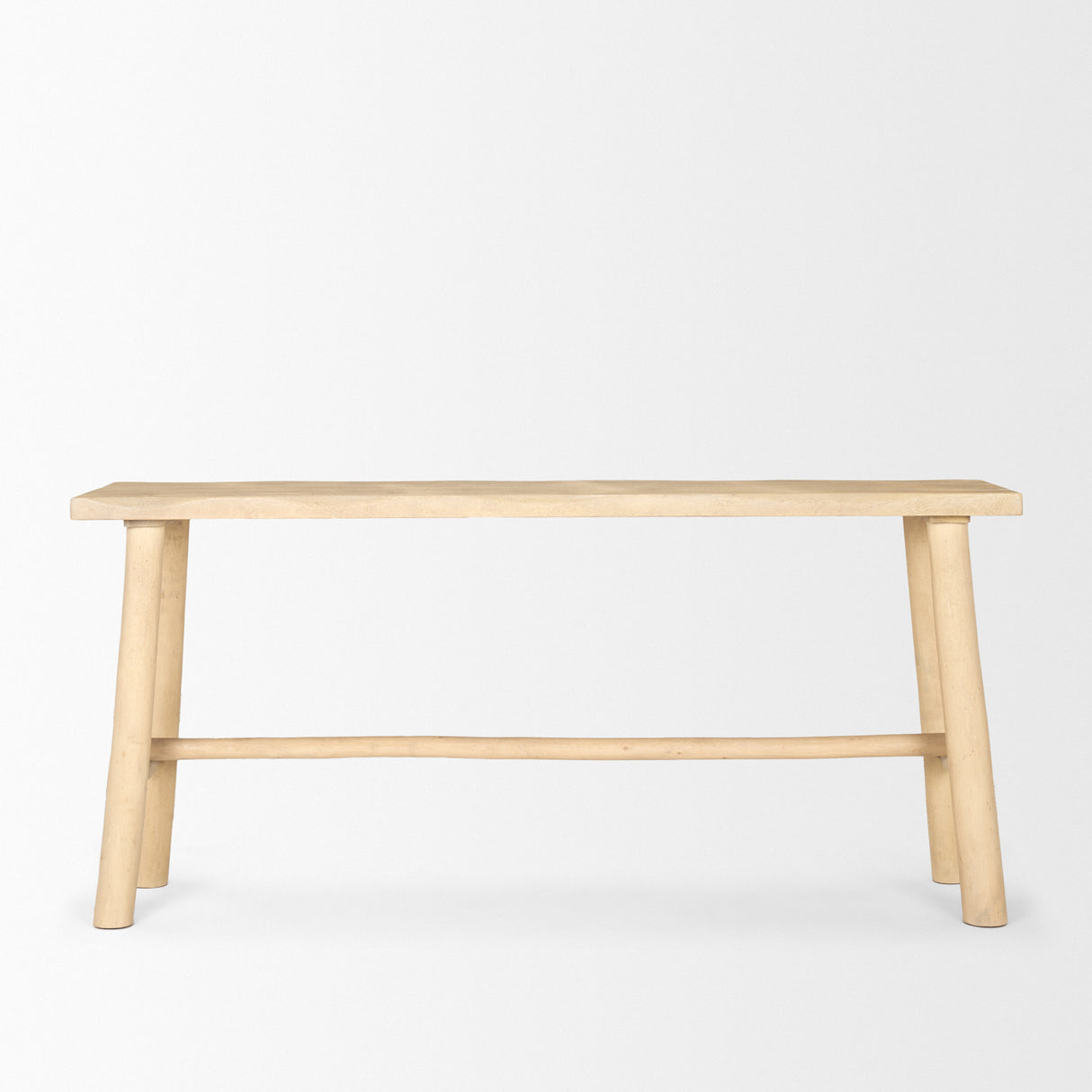 Sekou Light Brown Wooden Craftsman Console Table from Mercana - Luna Furniture