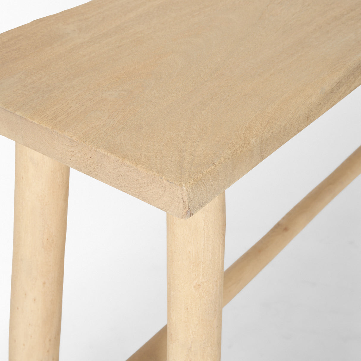 Sekou Light Brown Wooden Craftsman Console Table from Mercana - Luna Furniture
