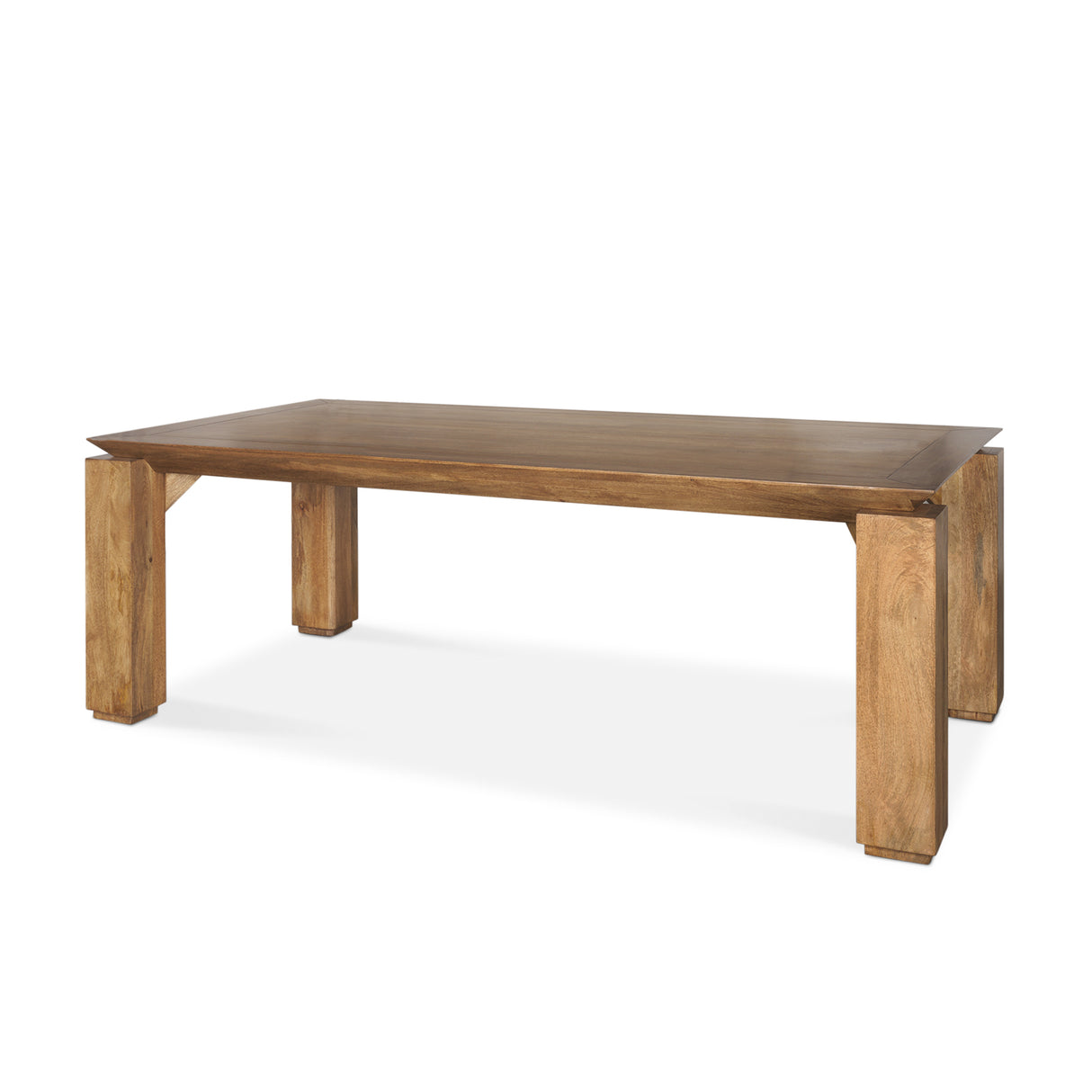 Sapphira Brown Wood Tapered Top Rectangular Dining Table from Mercana - Luna Furniture