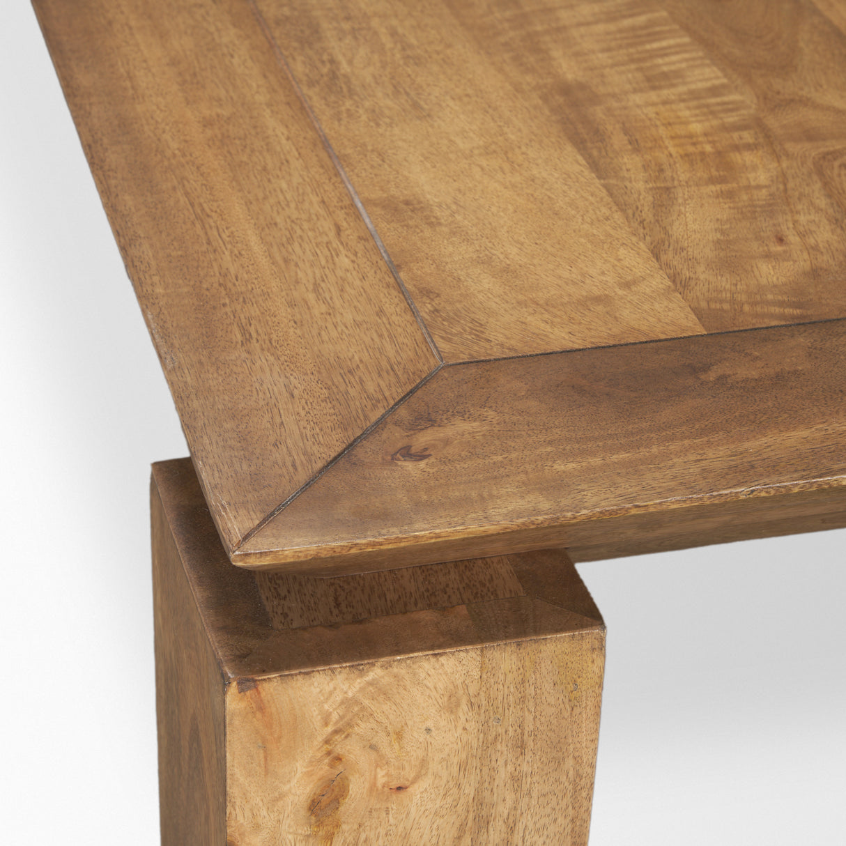 Sapphira Brown Wood Tapered Top Rectangular Dining Table from Mercana - Luna Furniture