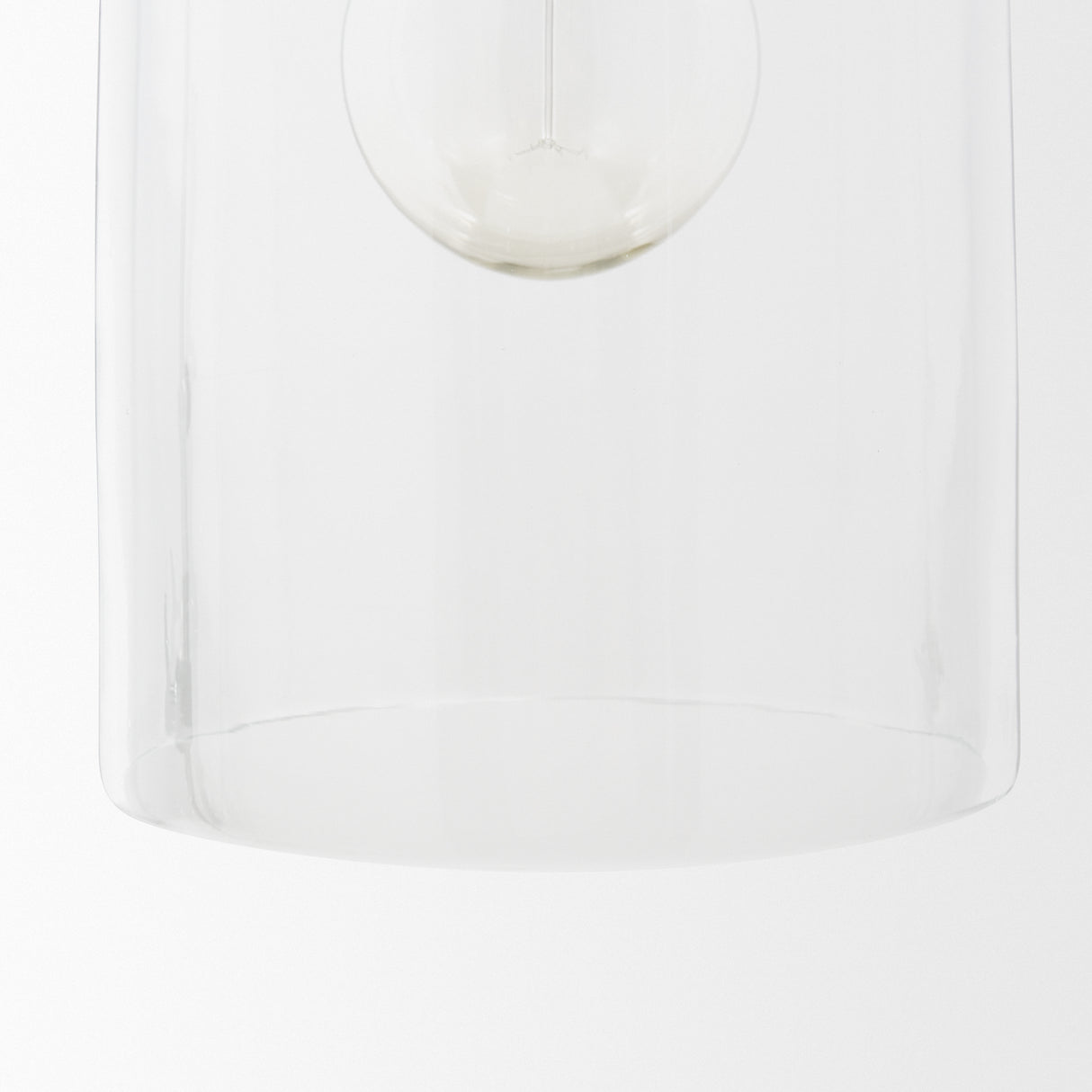 Sadah Tall Clear Blown Glass w/ Gold Metal Pendant Light from Mercana - Luna Furniture