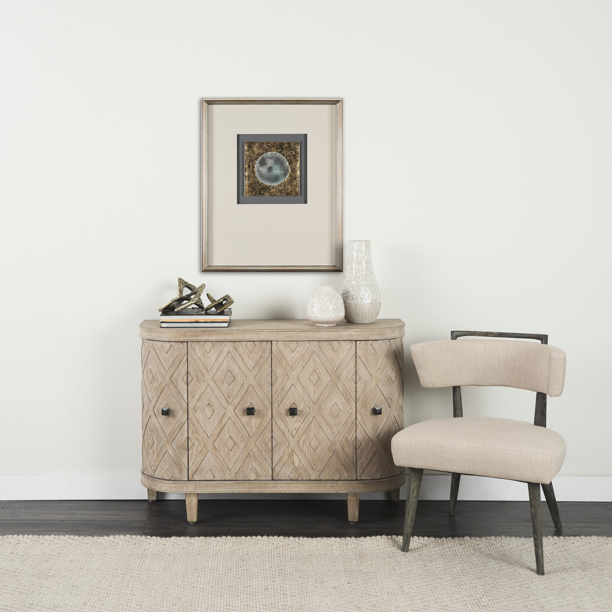 Night Moon by Studio M a handmade Original Framed Artwork under Glass from Mercana - Luna Furniture
