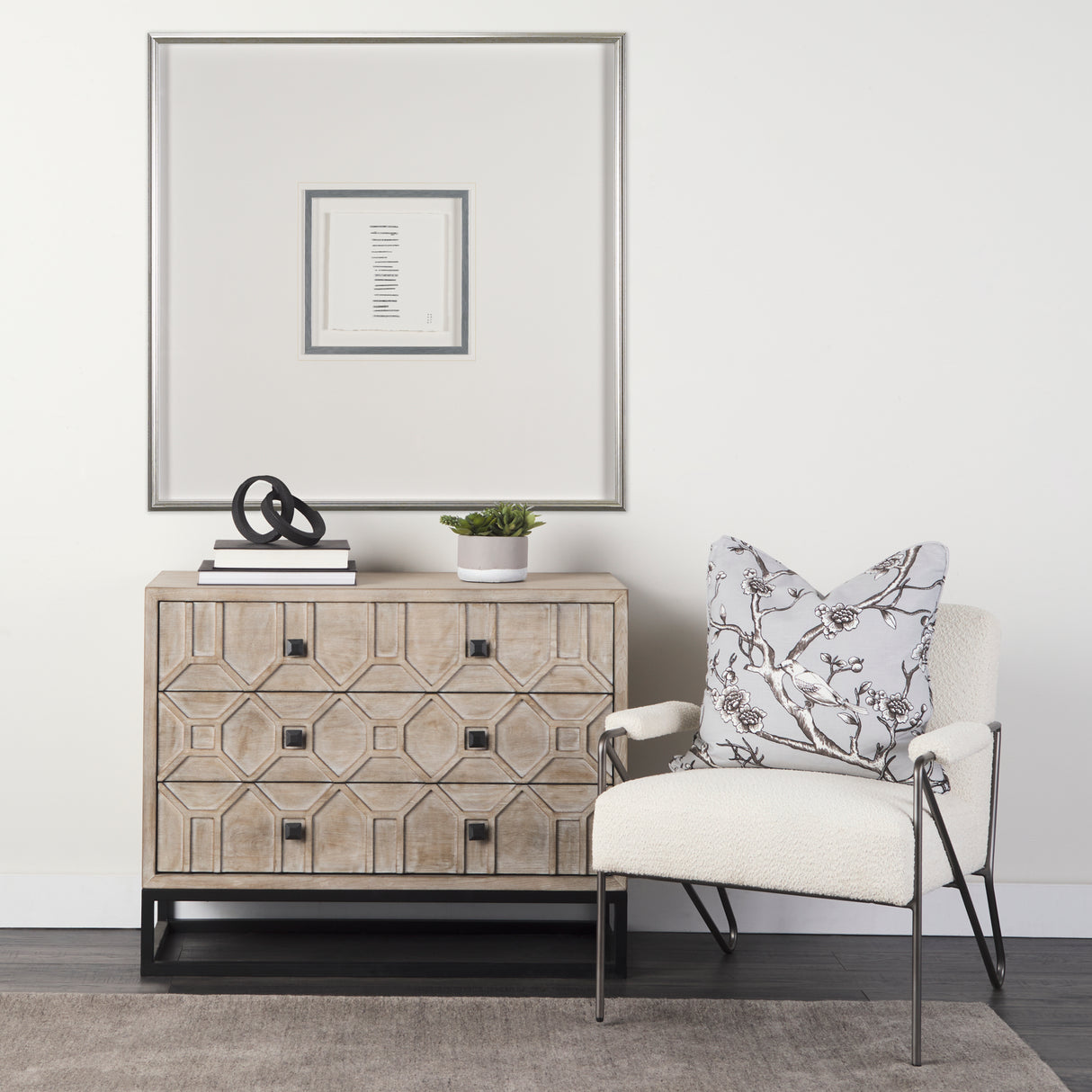 Short Straw I by Studio M a handmade Original Framed Artwork under Glass from Mercana - Luna Furniture