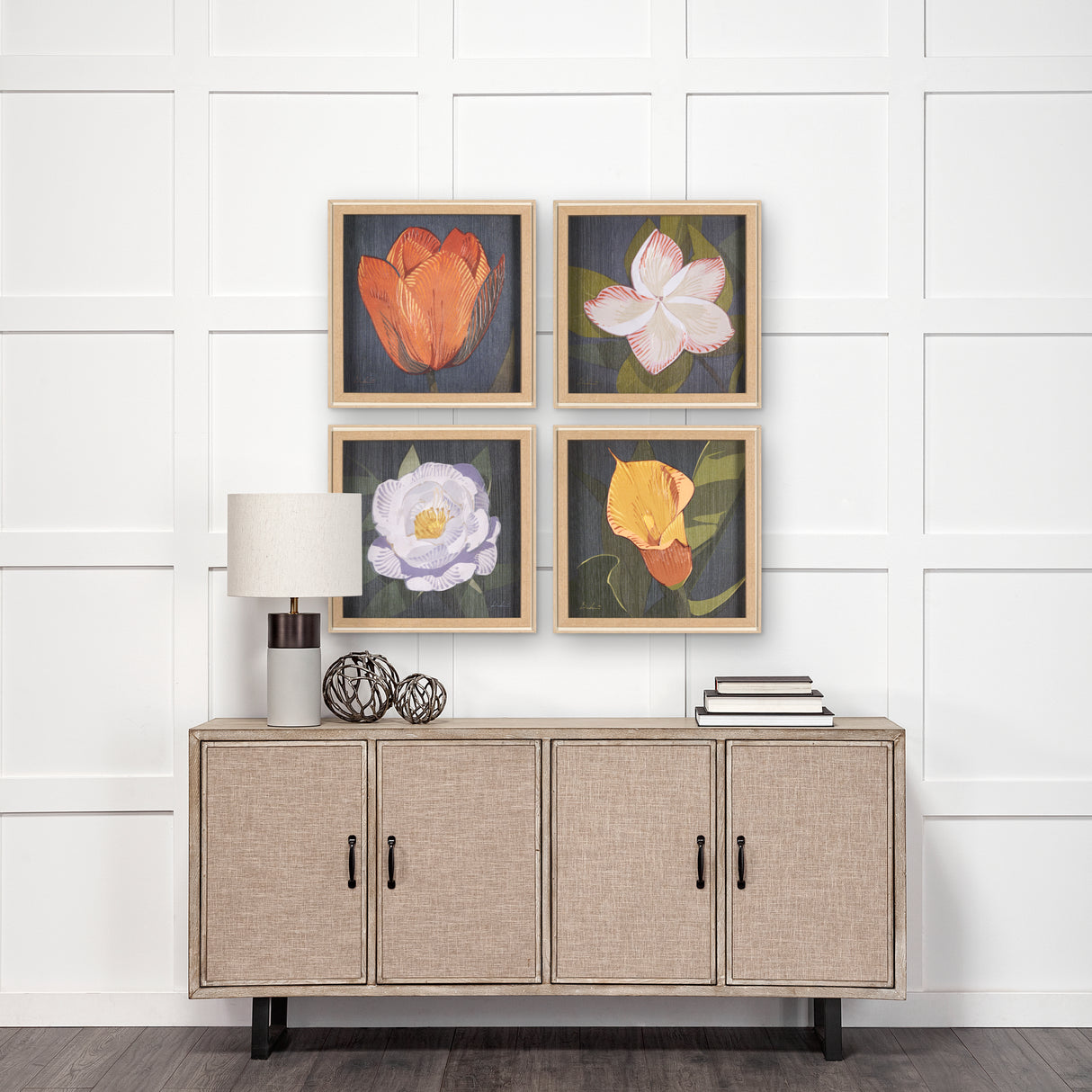 Flower Portrait V (PEONY) by Mercana Studio a Hand Embellished Textured Framed Art Print from Mercana - Luna Furniture