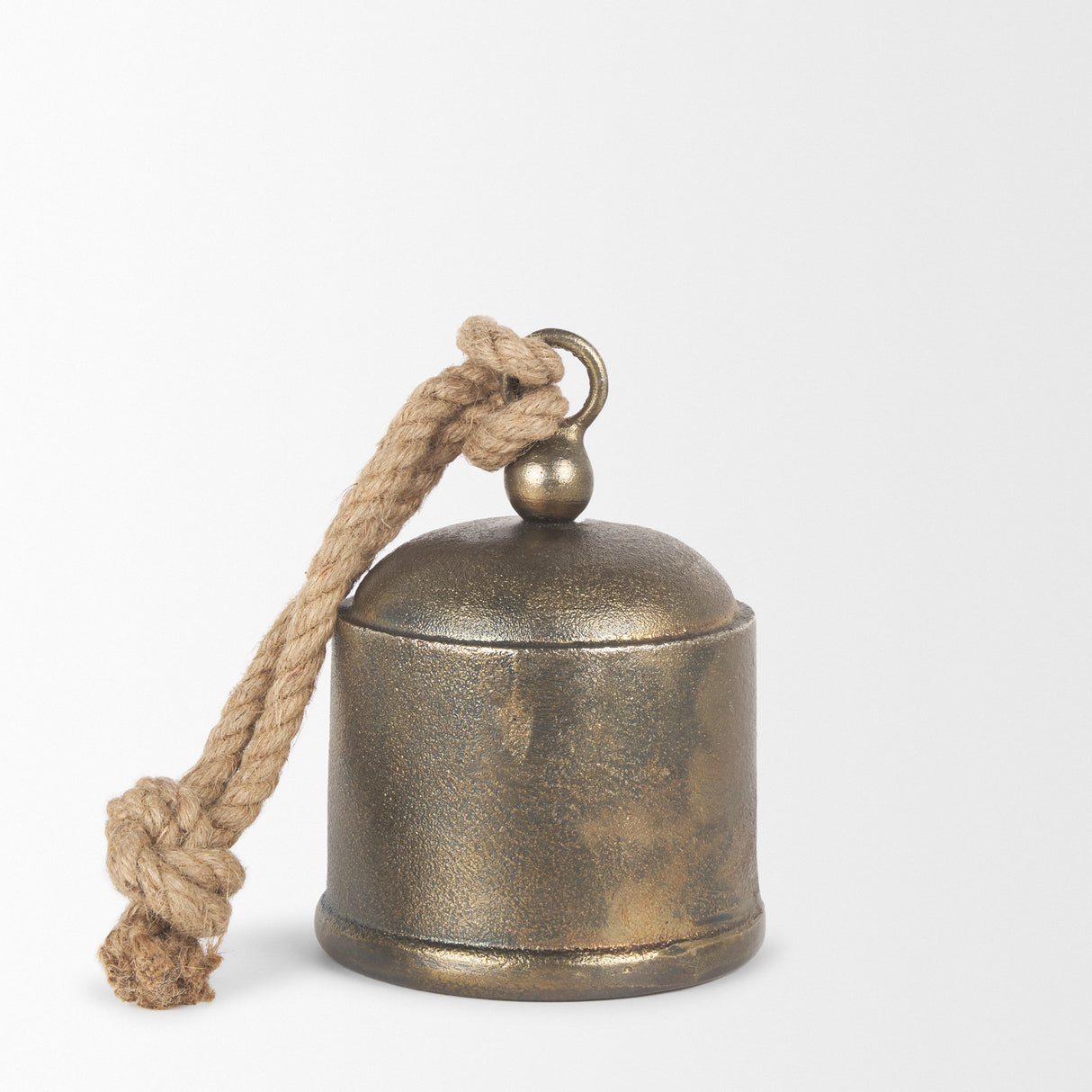 Quincy Medium Gold Metal Decorative Bell Object from Mercana - Luna Furniture