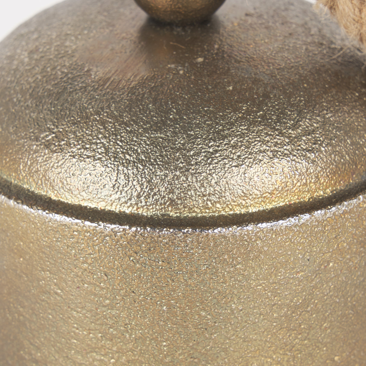 Quincy Medium Gold Metal Decorative Bell Object from Mercana - Luna Furniture