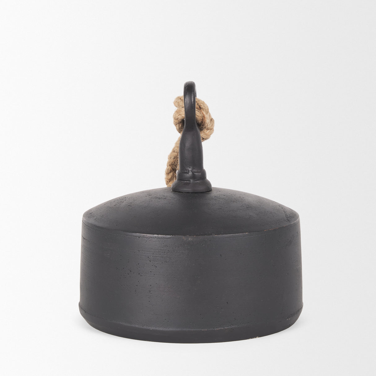 Quincy Large Matte Black Metal Decorative Bell Object from Mercana - Luna Furniture
