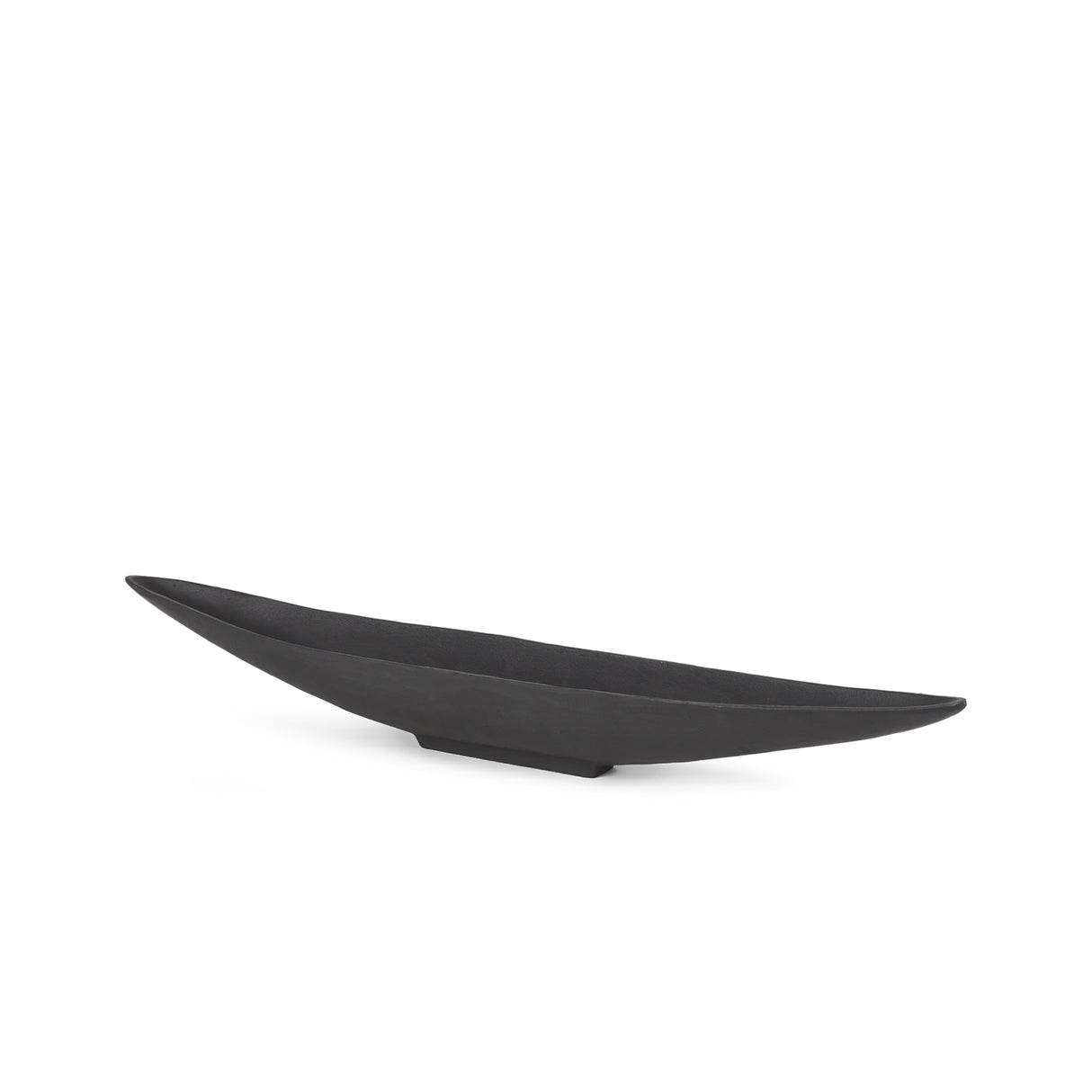 Piero Small Matte Black Metal Decorative Bowl from Mercana - Luna Furniture