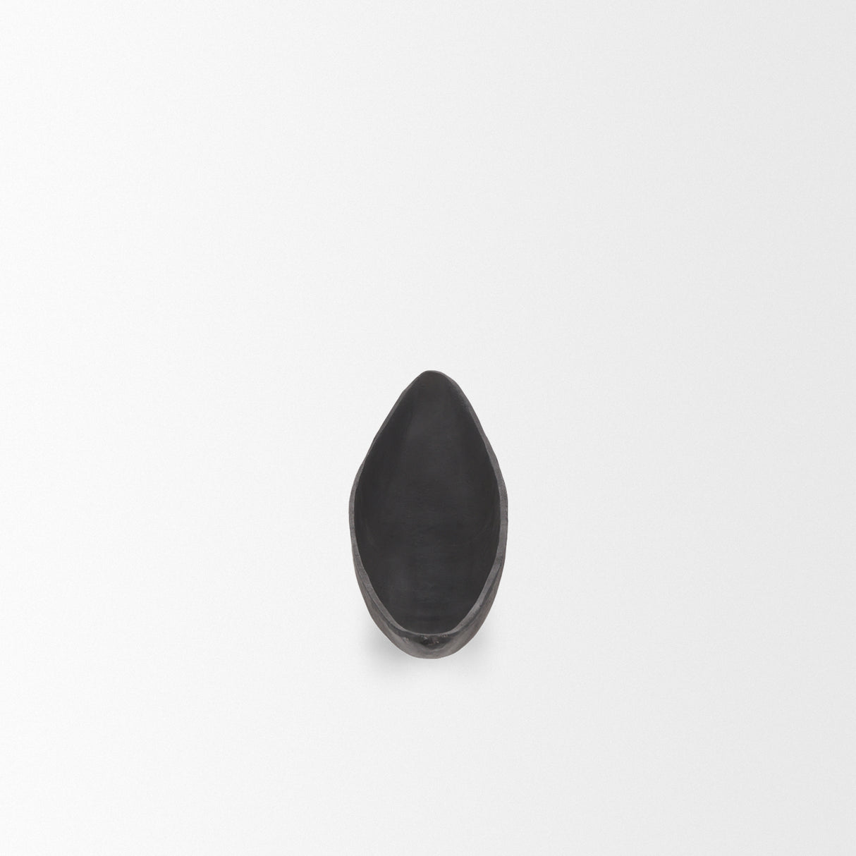 Piero Small Matte Black Metal Decorative Bowl from Mercana - Luna Furniture