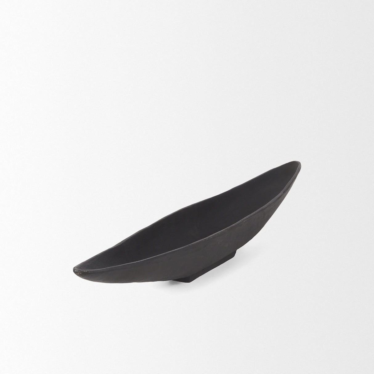 Piero Small Matte Black Metal Decorative Bowl from Mercana - Luna Furniture