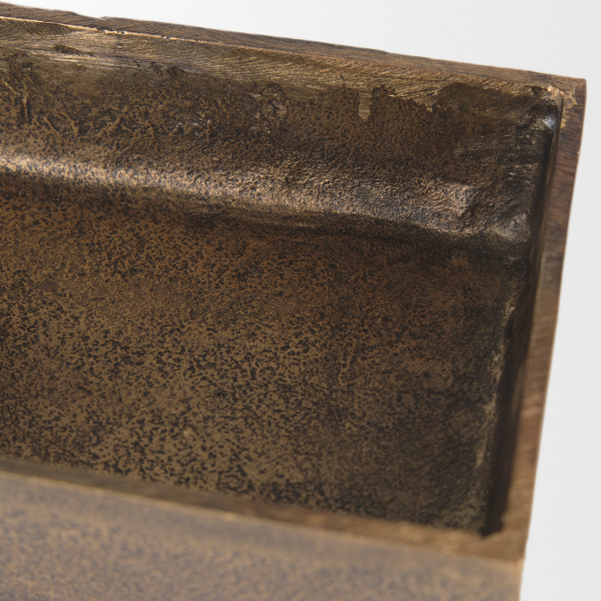 Porschia Small Antiqued Gold Metal Decorative Box from Mercana - Luna Furniture