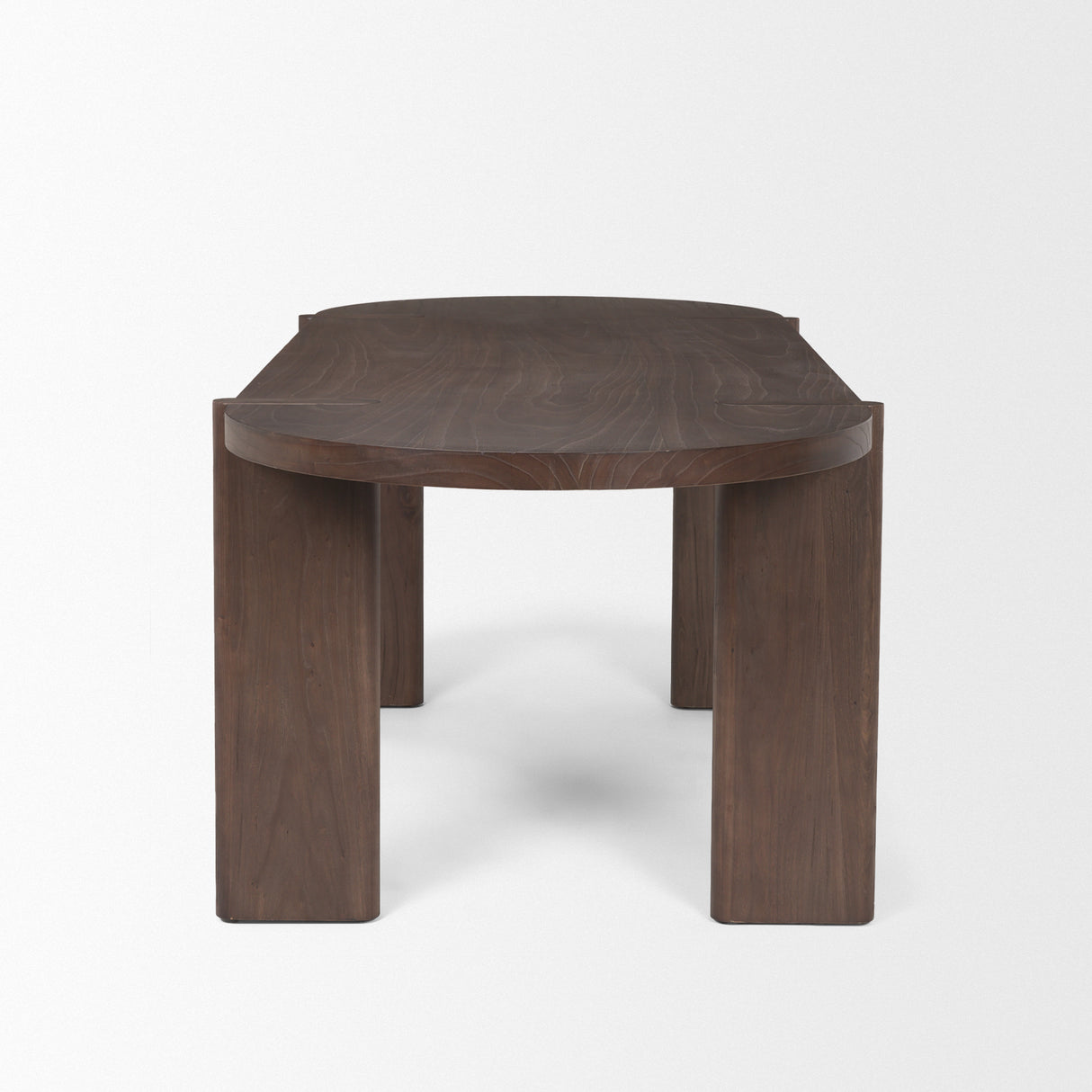 Sohan Dark Elm Wood Oval Dining Table from Mercana - Luna Furniture