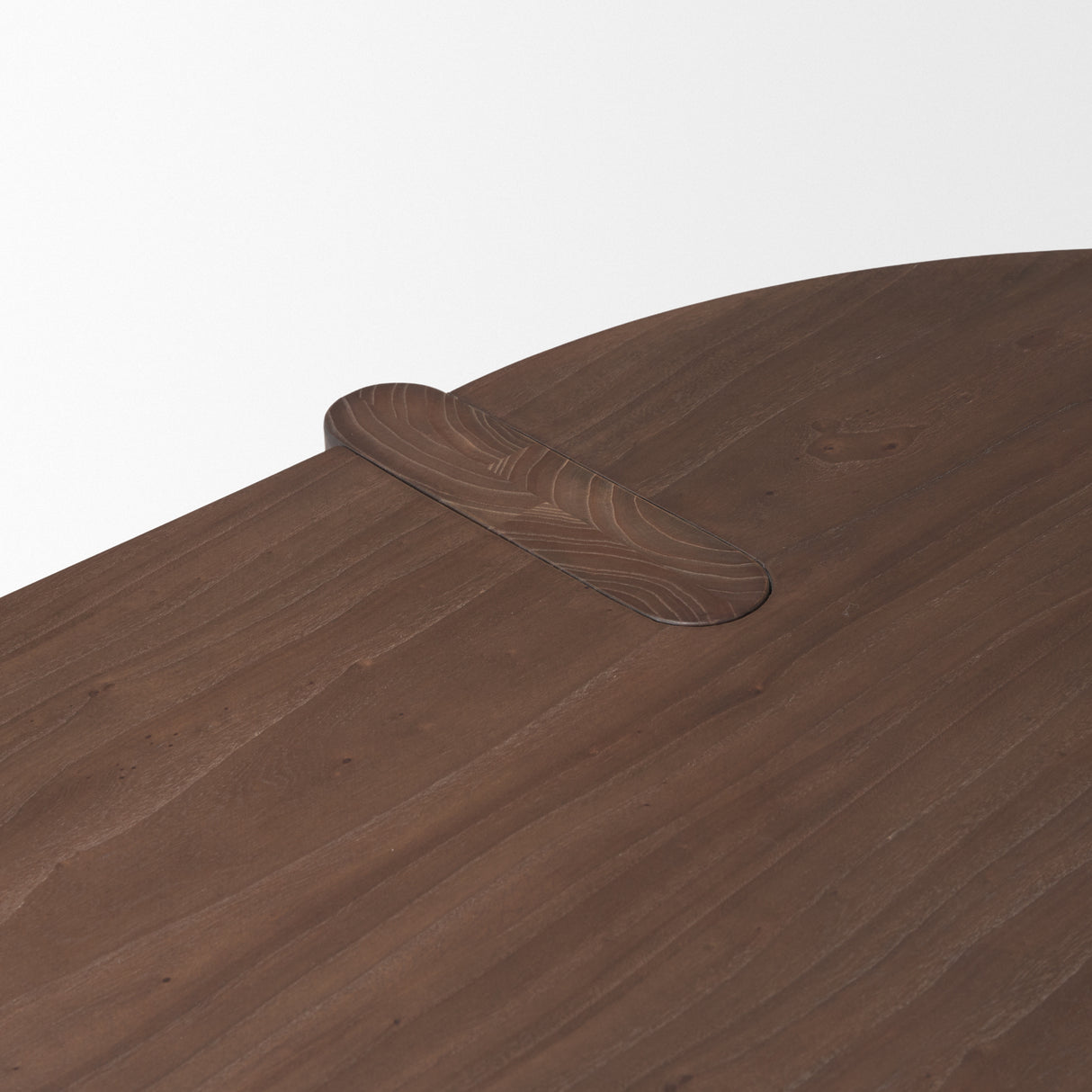 Sohan Dark Elm Wood Oval Dining Table from Mercana - Luna Furniture