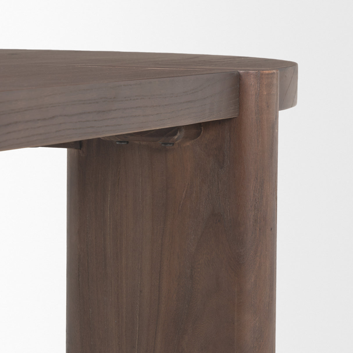 Sohan Dark Elm Wood Oval Dining Table from Mercana - Luna Furniture
