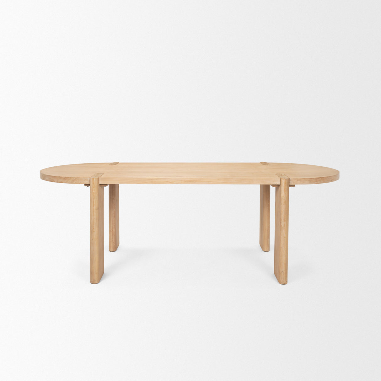 Sohan Light Brown Wood Oval Dining Table from Mercana - Luna Furniture