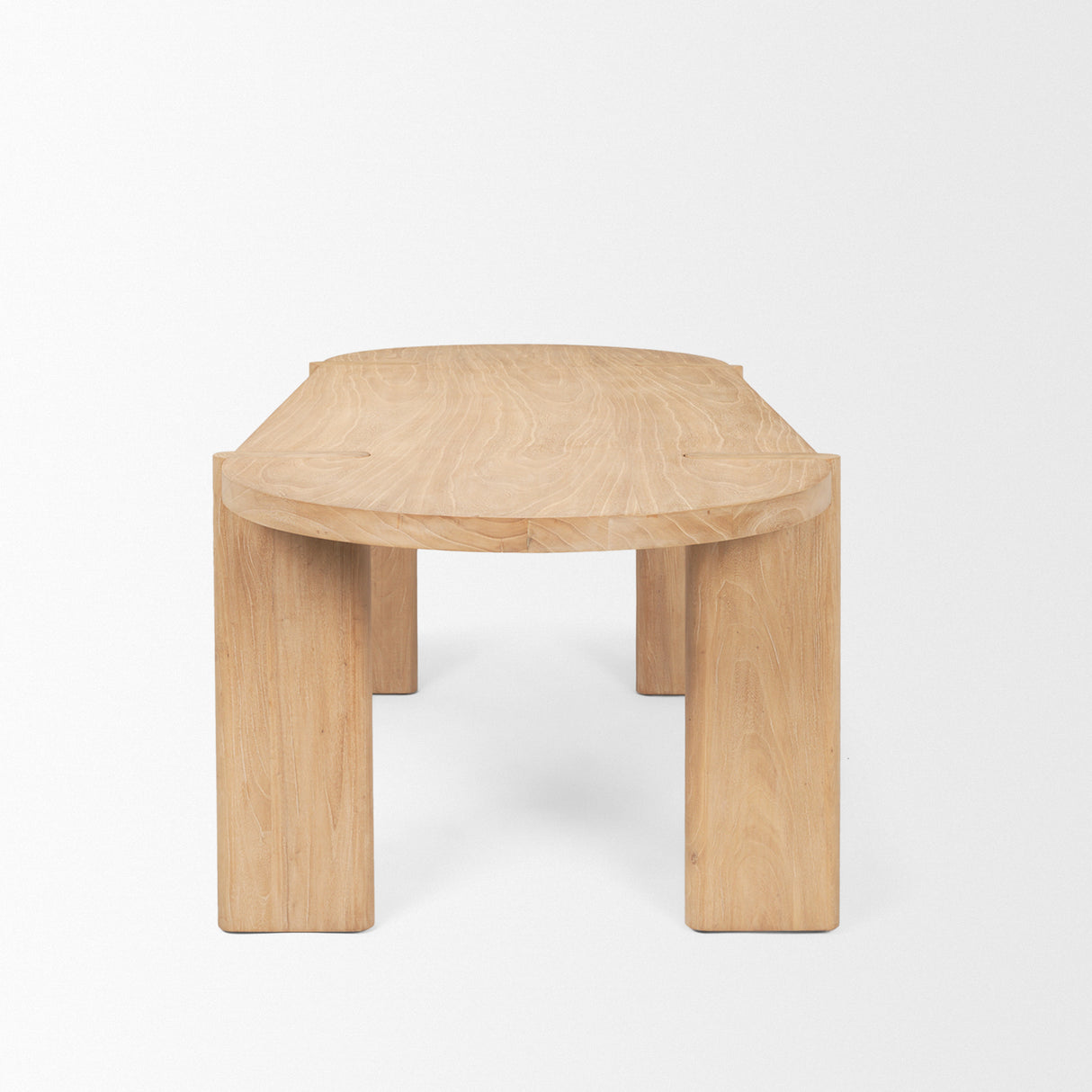 Sohan Light Brown Wood Oval Dining Table from Mercana - Luna Furniture