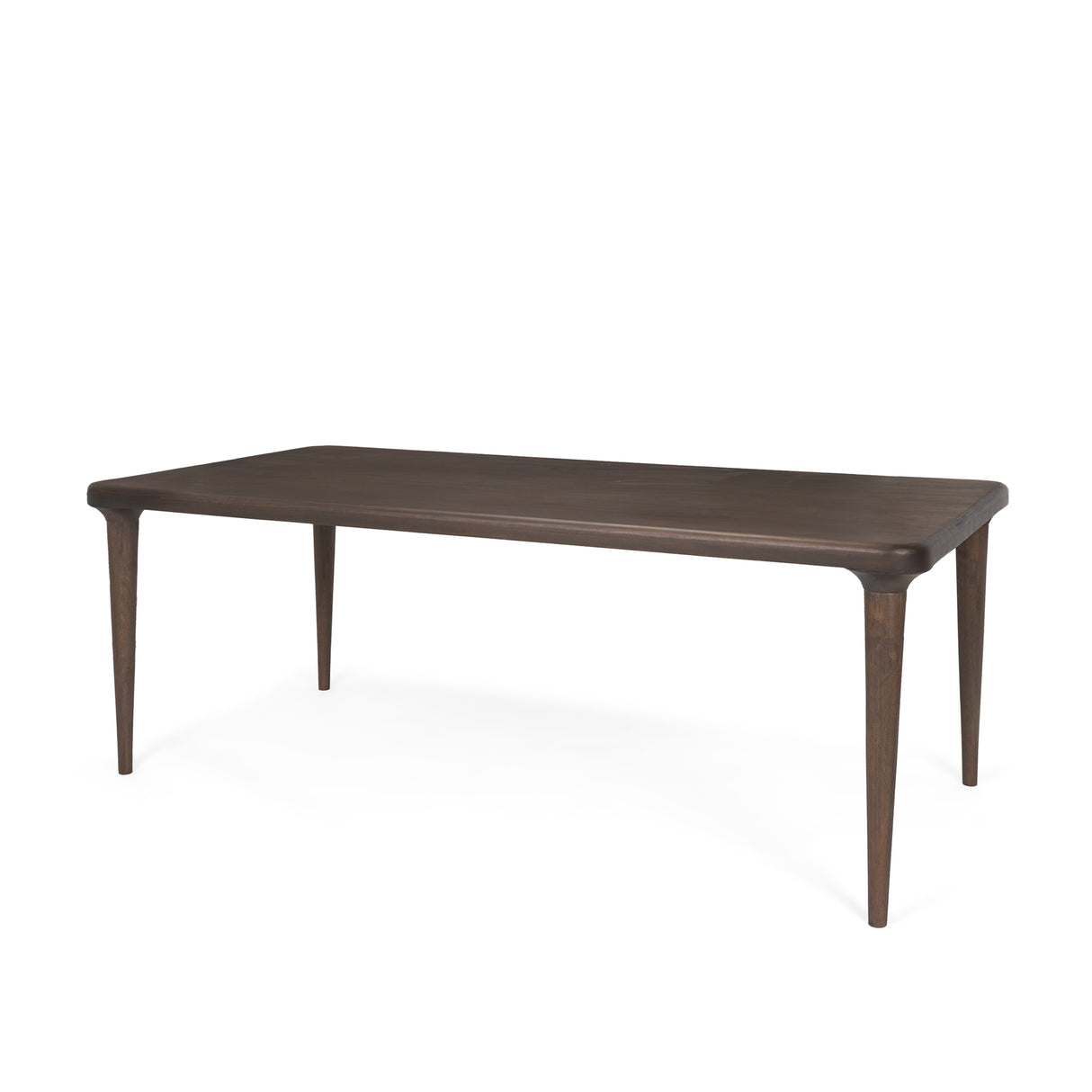 Suvan 84L Medium Dark Brown Rectangular Wood Dining Table from Mercana - Luna Furniture