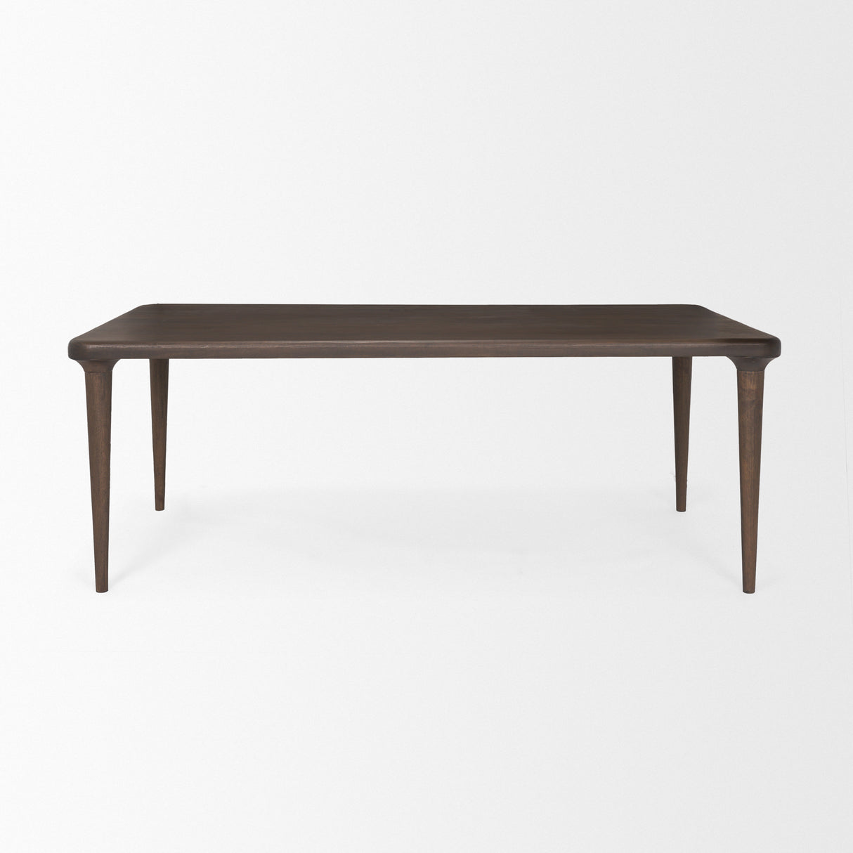 Suvan 84L Medium Dark Brown Rectangular Wood Dining Table from Mercana - Luna Furniture