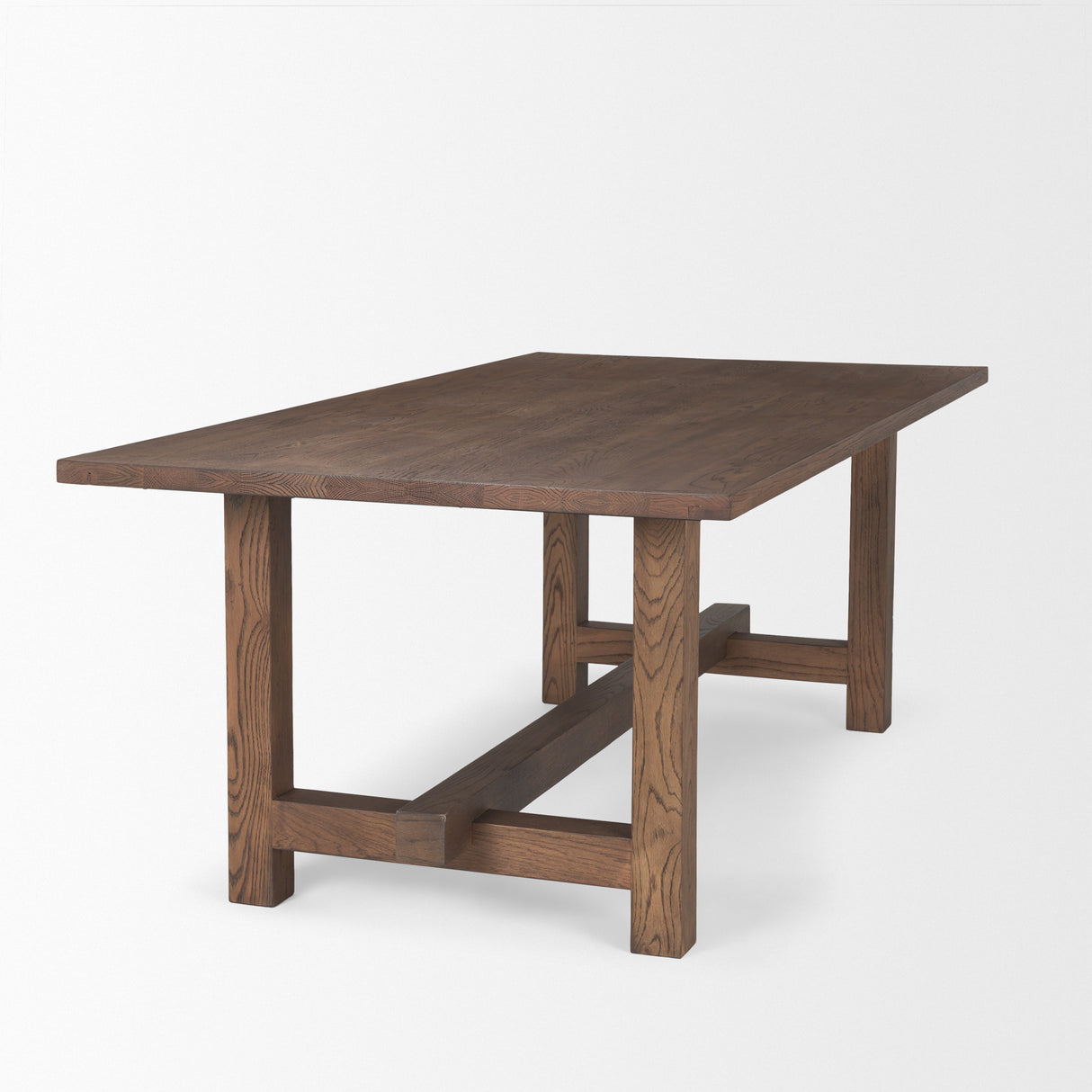 Suke 84" Medium Brown Rectangular Oak Dining Table from Mercana - Luna Furniture