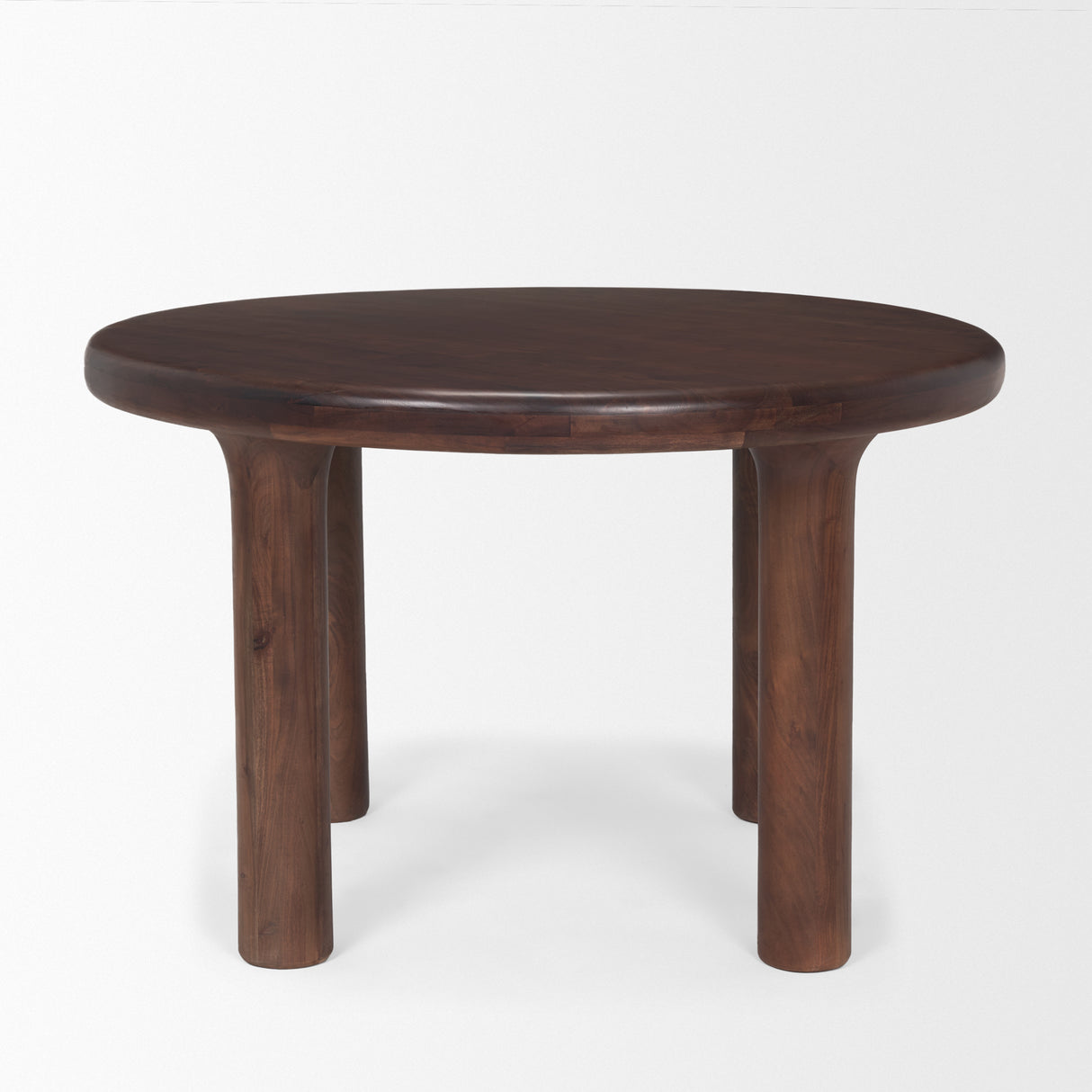 Soma 48" Red Brown Acacia Wood Round Dining Table from Mercana - Luna Furniture
