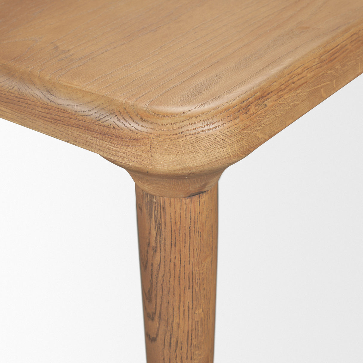 Suvan 84L Light Brown Rectangular Oak Wood Dining Table from Mercana - Luna Furniture