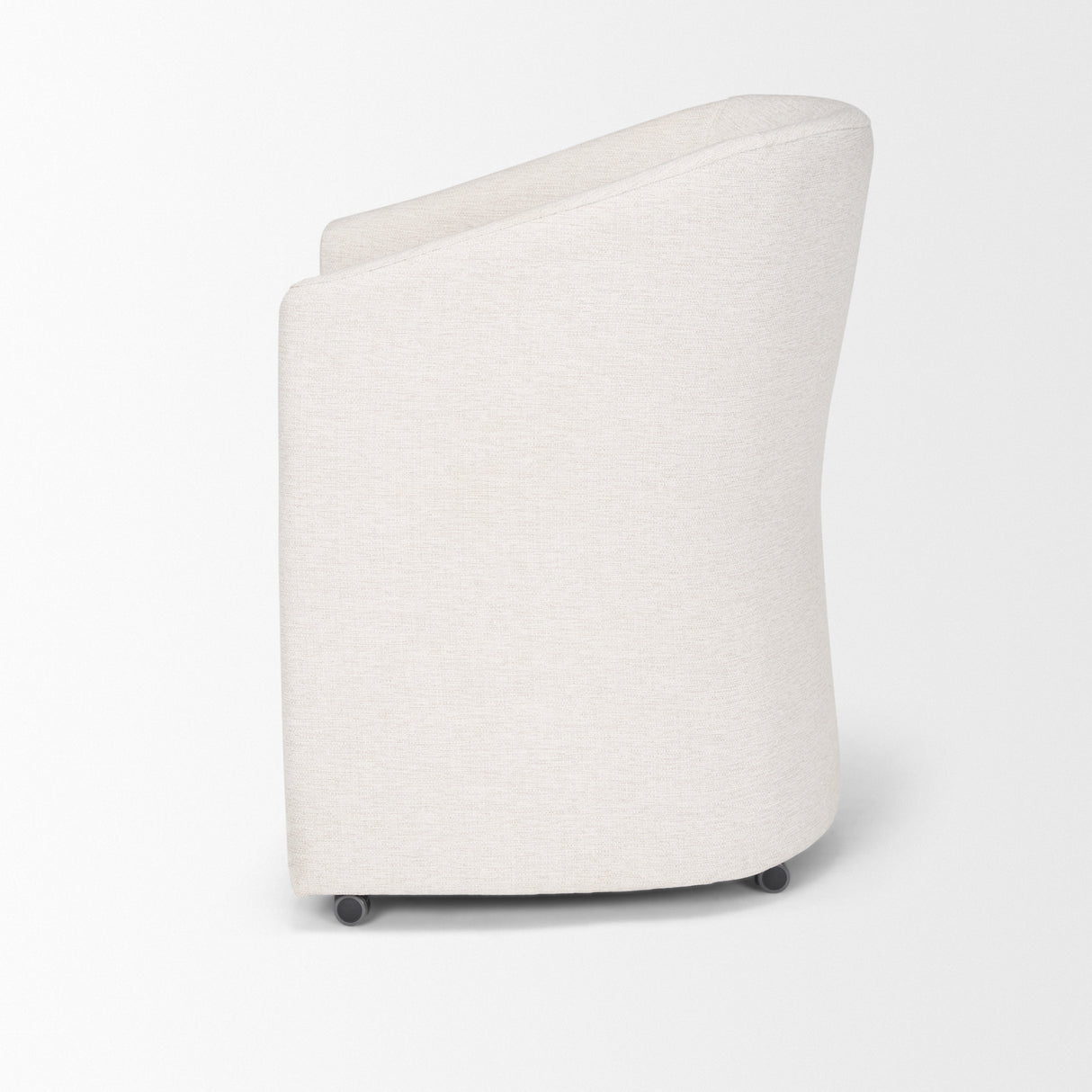 Sondra Oatmeal Performance Fabric Upholstered Club Dining Chair from Mercana - Luna Furniture