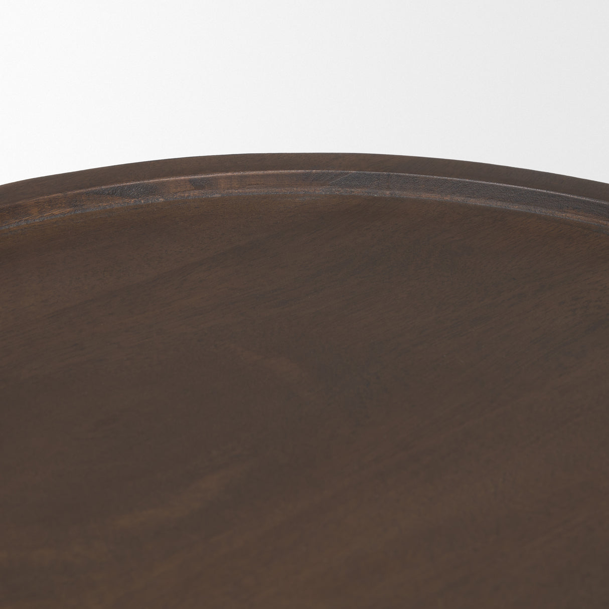 Takoda Dark Brown Wood Tapered Drum Accent Table from Mercana - Luna Furniture