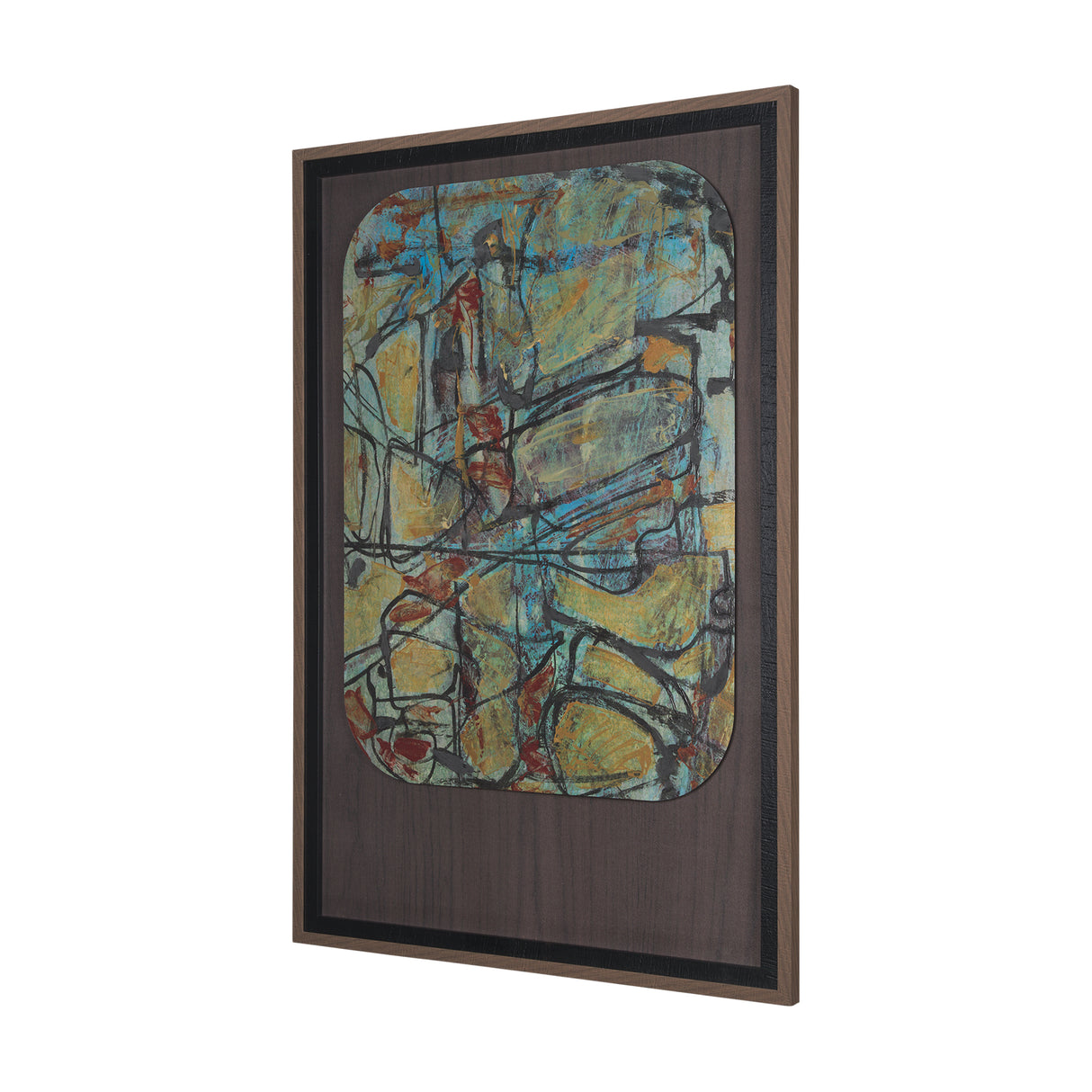 Happenings I by Mercana Studio a Hand Embellished Textured Framed Art Print Matted under Glass from Mercana - Luna Furniture