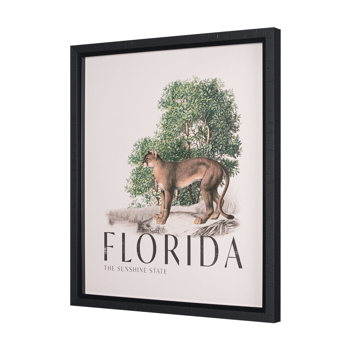 Travel Guide - Florida by Vintage Collection a Hand Embellished Textured Framed Art Print from Mercana - Luna Furniture