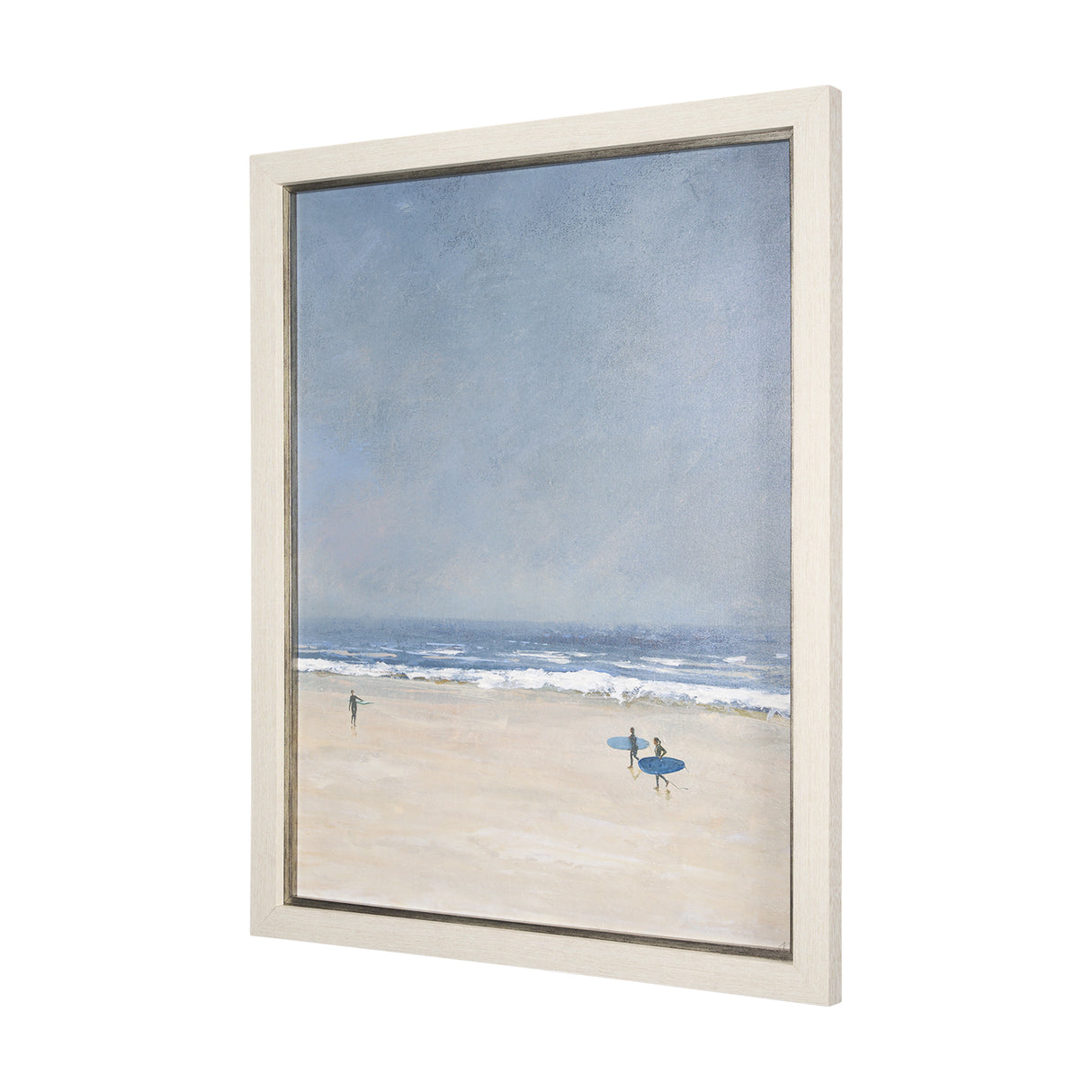 Surfers and The Sea II by Mercana Studio a Hand Embellished Textured Framed Art Print from Mercana - Luna Furniture
