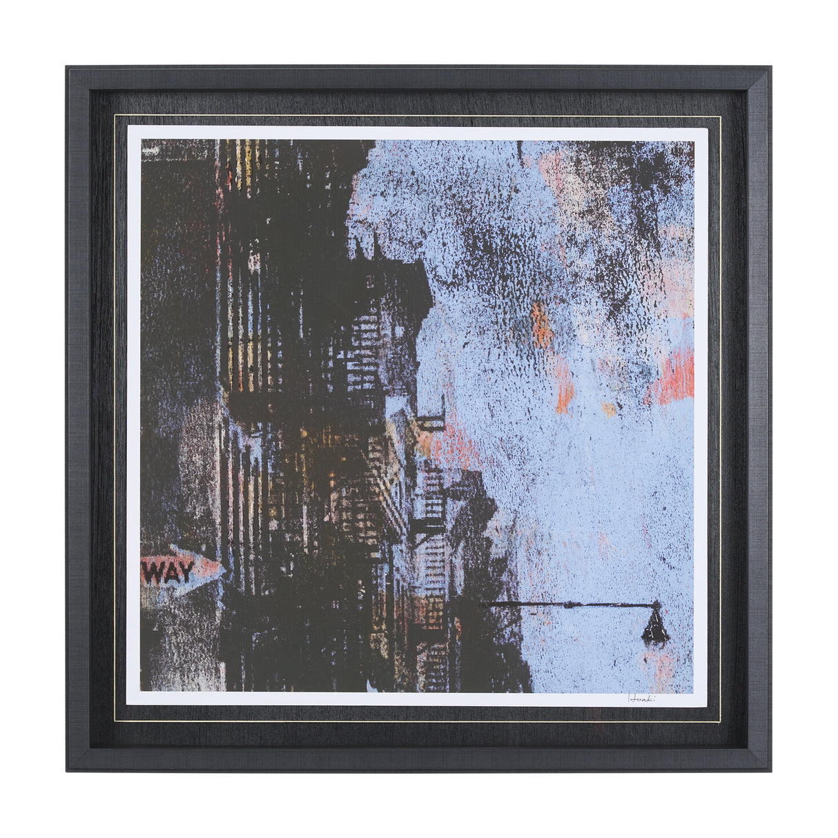 City Vibe I by Mercana Studio a Hand Embellished Textured Framed Art Print Matted under Glass from Mercana - Luna Furniture