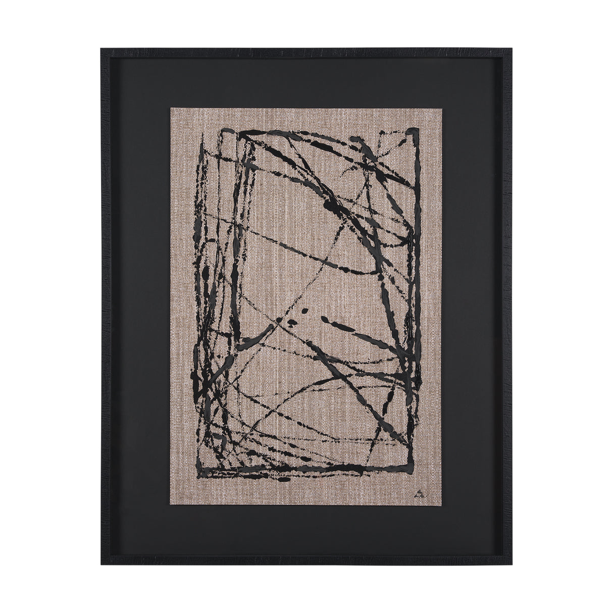 Modern Work 2 by Mercana Studio a Hand Embellished Textured Framed Art Print Matted under Glass from Mercana - Luna Furniture