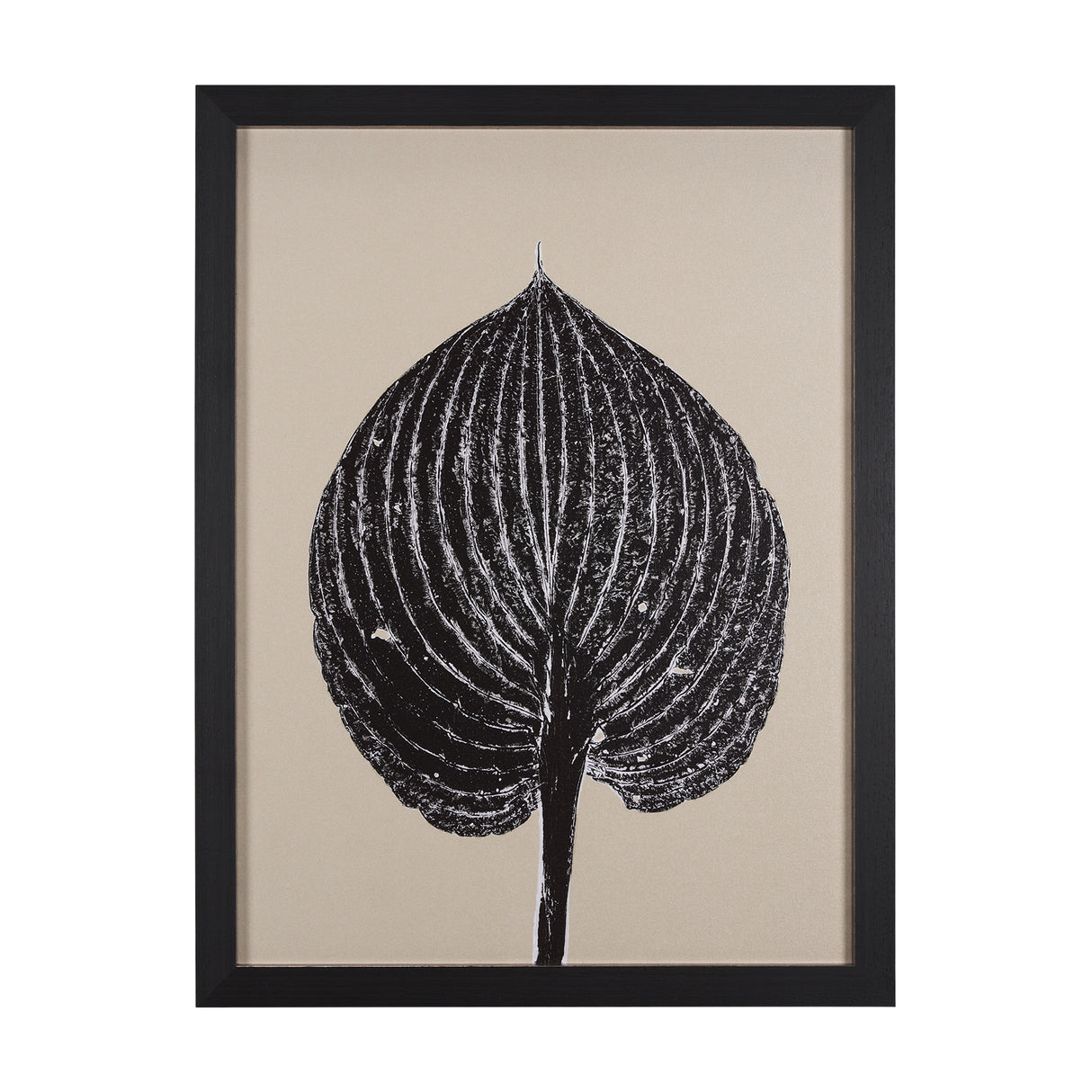 Hosta B by Mary Margaret Briggs a Hand Embellished Textured Framed Art Print from Mercana - Luna Furniture