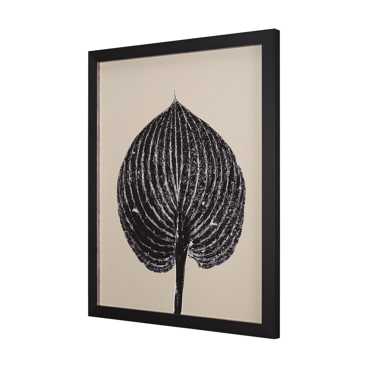 Hosta B by Mary Margaret Briggs a Hand Embellished Textured Framed Art Print from Mercana - Luna Furniture