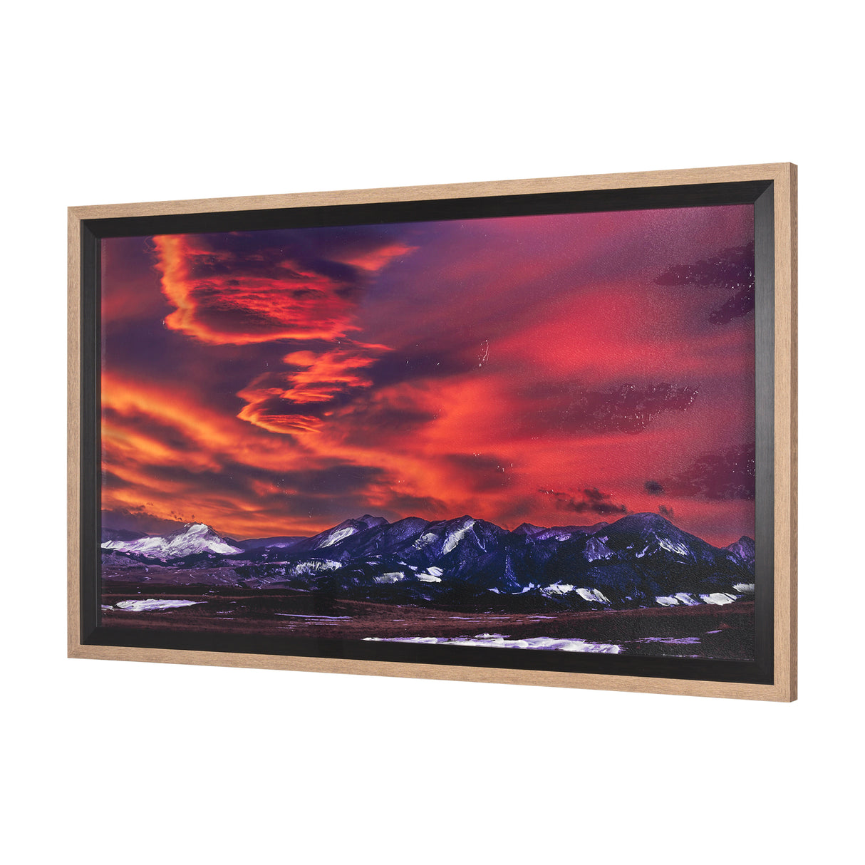 Livingston Peak by Gary Blatter a Hand Embelished Textured Framed Photo Art Print Matted under Glass from Mercana - Luna Furniture