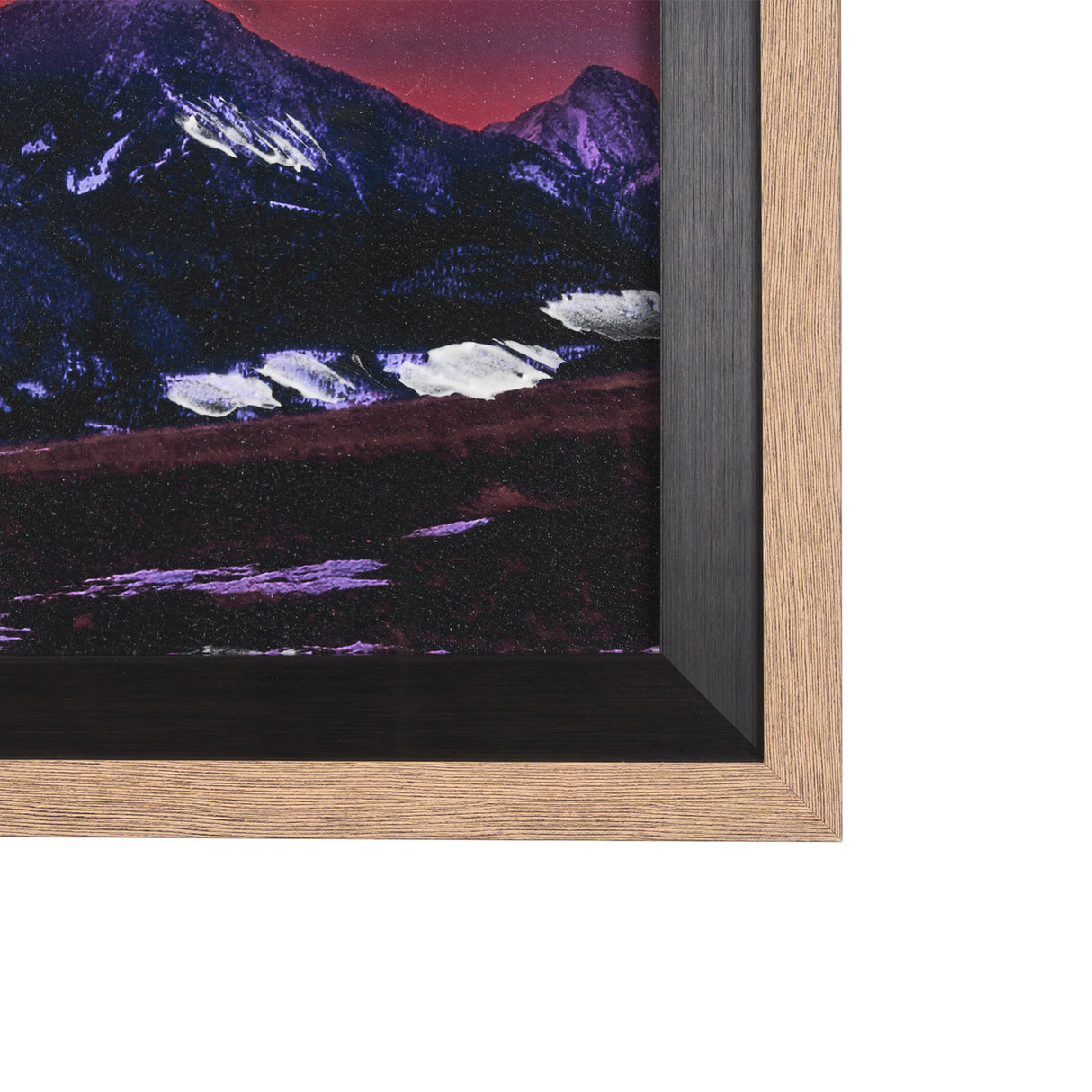 Livingston Peak by Gary Blatter a Hand Embelished Textured Framed Photo Art Print Matted under Glass from Mercana - Luna Furniture