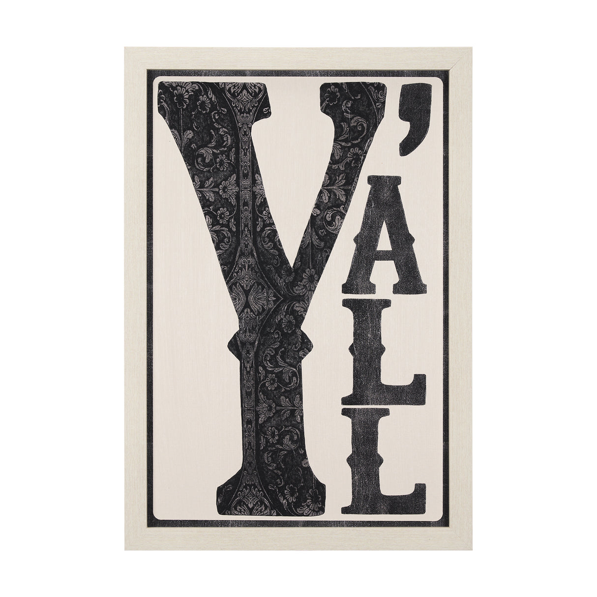 Cowboy Culture - Y'all by Mercana Studio a Hand Embelished Textured Framed Art Print from Mercana - Luna Furniture