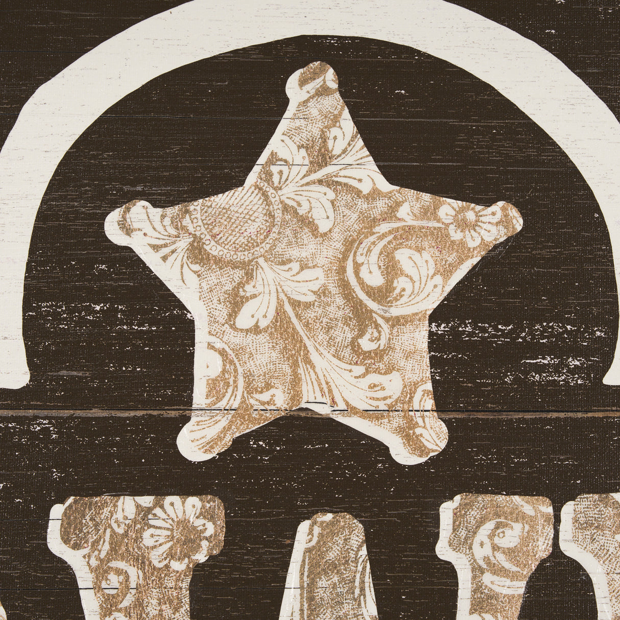 Cowboy Culture - Howdy by Mercana Studio a Hand Embelished Textured Framed Art Print from Mercana - Luna Furniture
