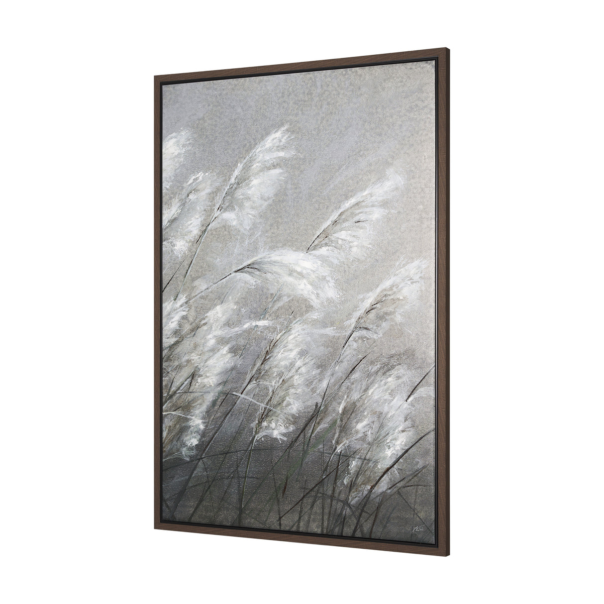 Pampas Grass Breeze II by Mercana Studio a Hand Embellished Textured Framed Canvas from Mercana - Luna Furniture