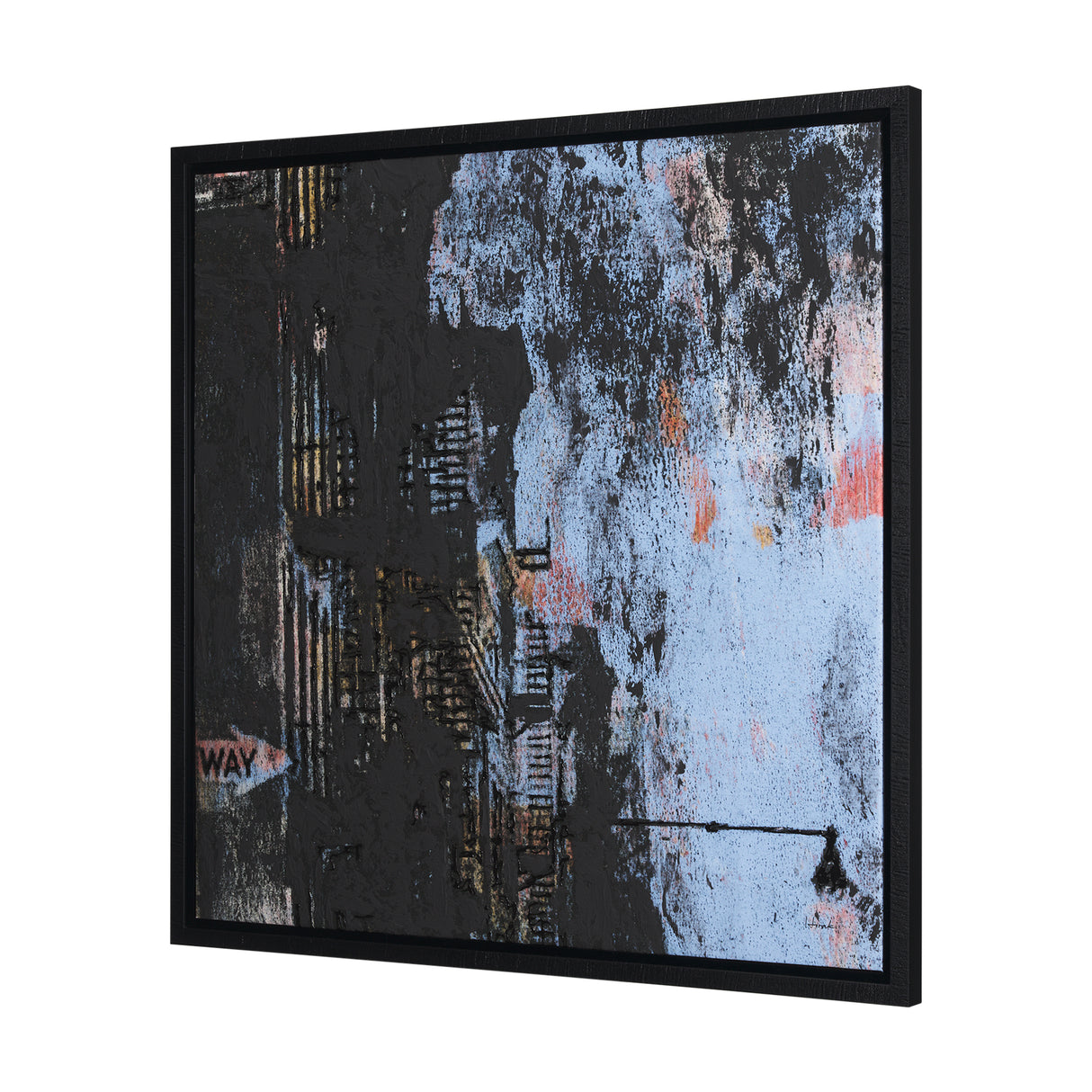 City Vibe IV by Mercana Studio a Hand Embellished Textured Framed Canvas from Mercana - Luna Furniture