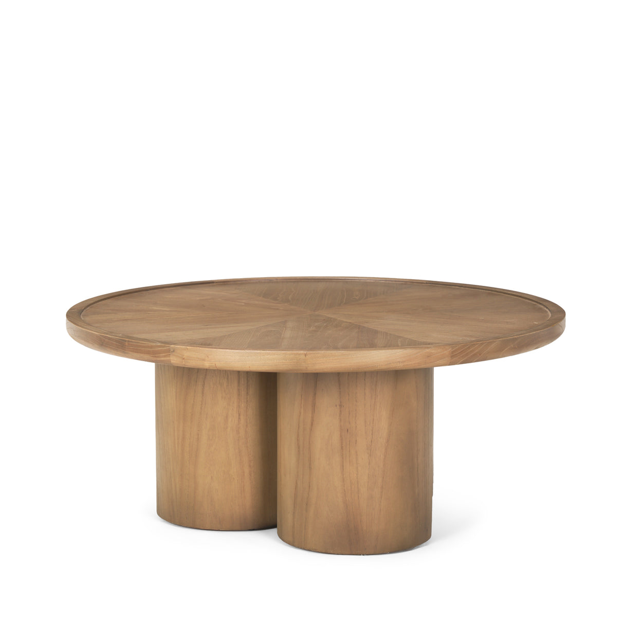 Tavi Medium Brown Round Coffee Table from Mercana - Luna Furniture
