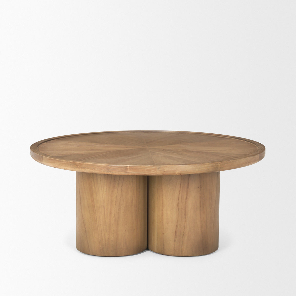 Tavi Medium Brown Round Coffee Table from Mercana - Luna Furniture
