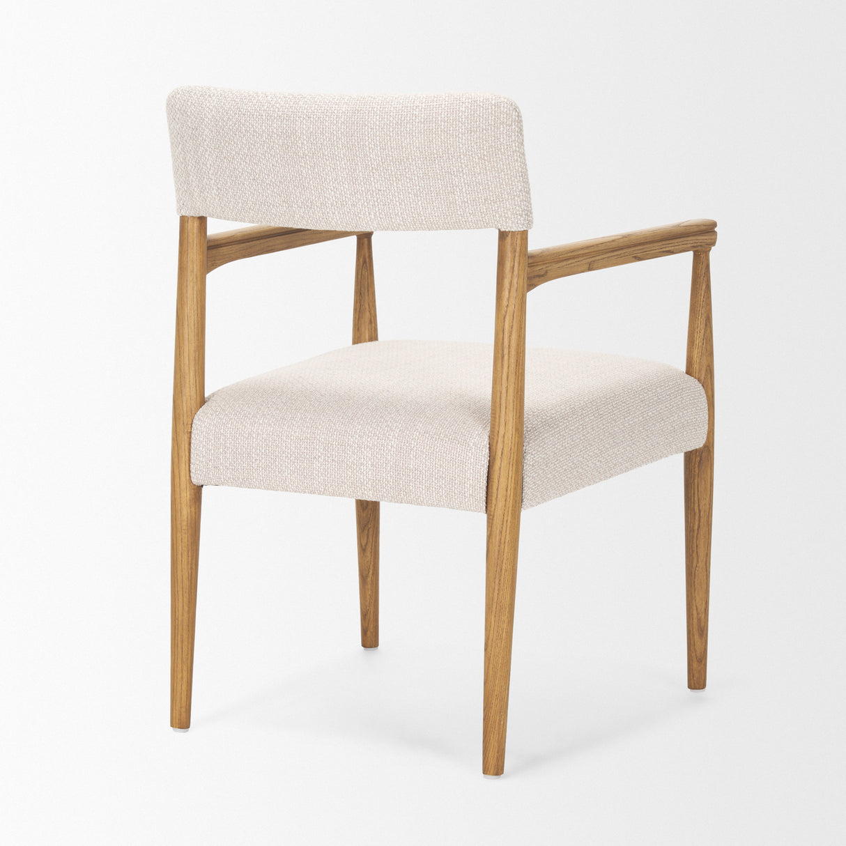 Toni Light Brown Nettlewood w/Cream Heathered Performance Fabric Dining Chair from Mercana - Luna Furniture