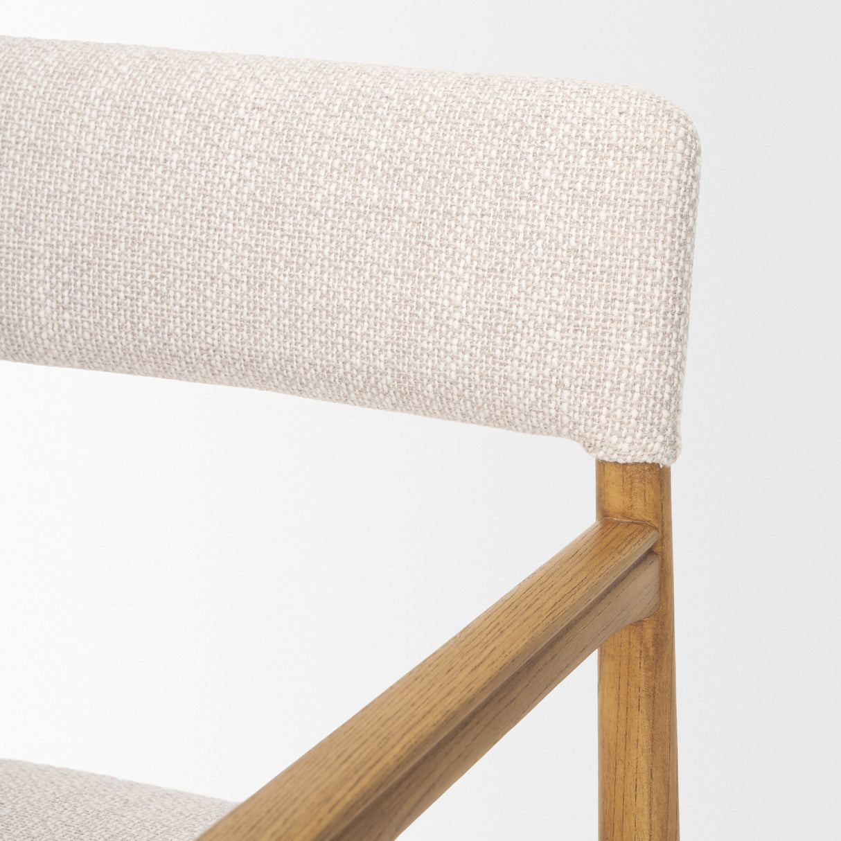 Toni Light Brown Nettlewood w/Cream Heathered Performance Fabric Dining Chair from Mercana - Luna Furniture