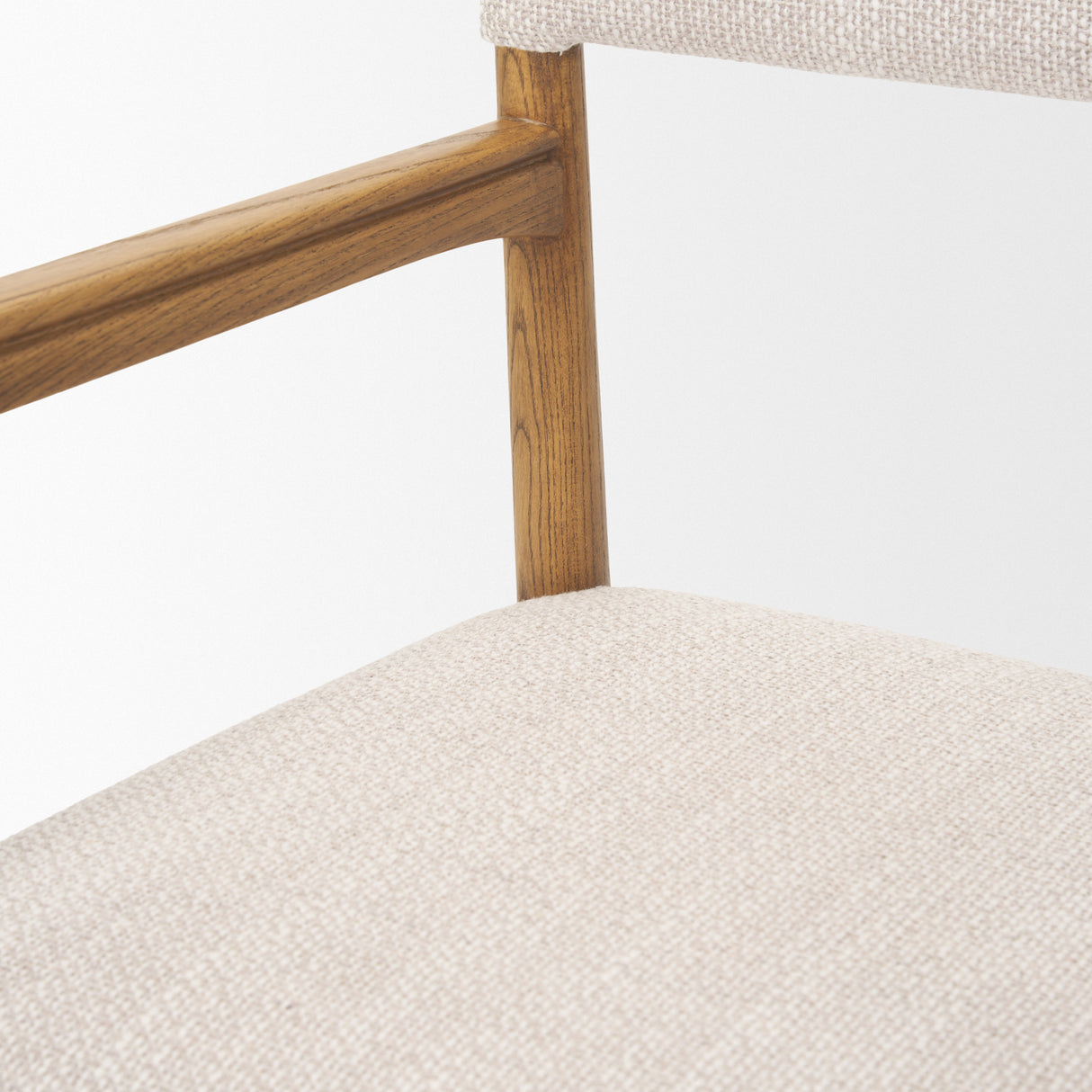 Toni Light Brown Nettlewood w/Cream Heathered Performance Fabric Dining Chair from Mercana - Luna Furniture