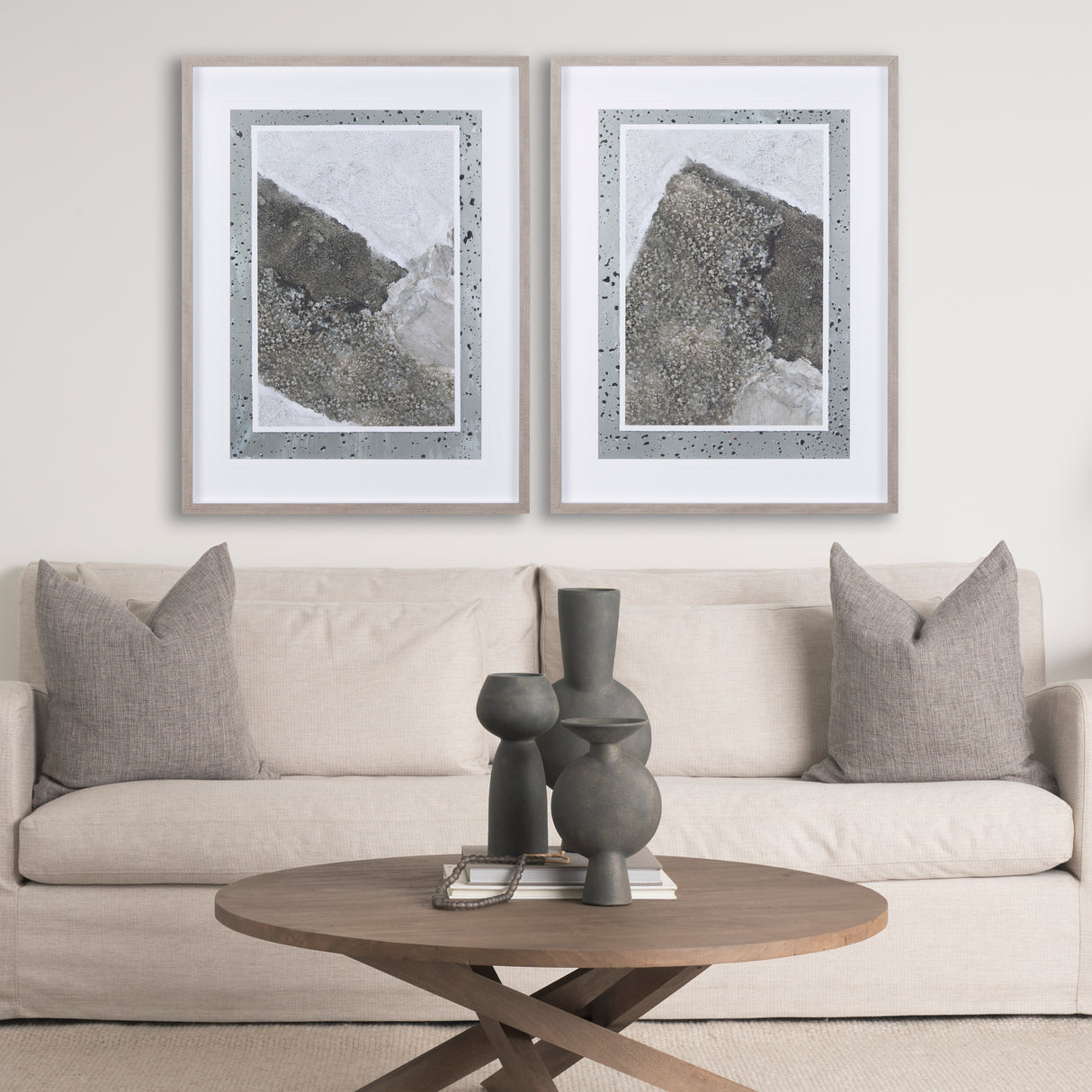 Mudslide III by Mercana Studio a Hand Embellished Textured Framed Art Print Matted under Glass from Mercana - Luna Furniture