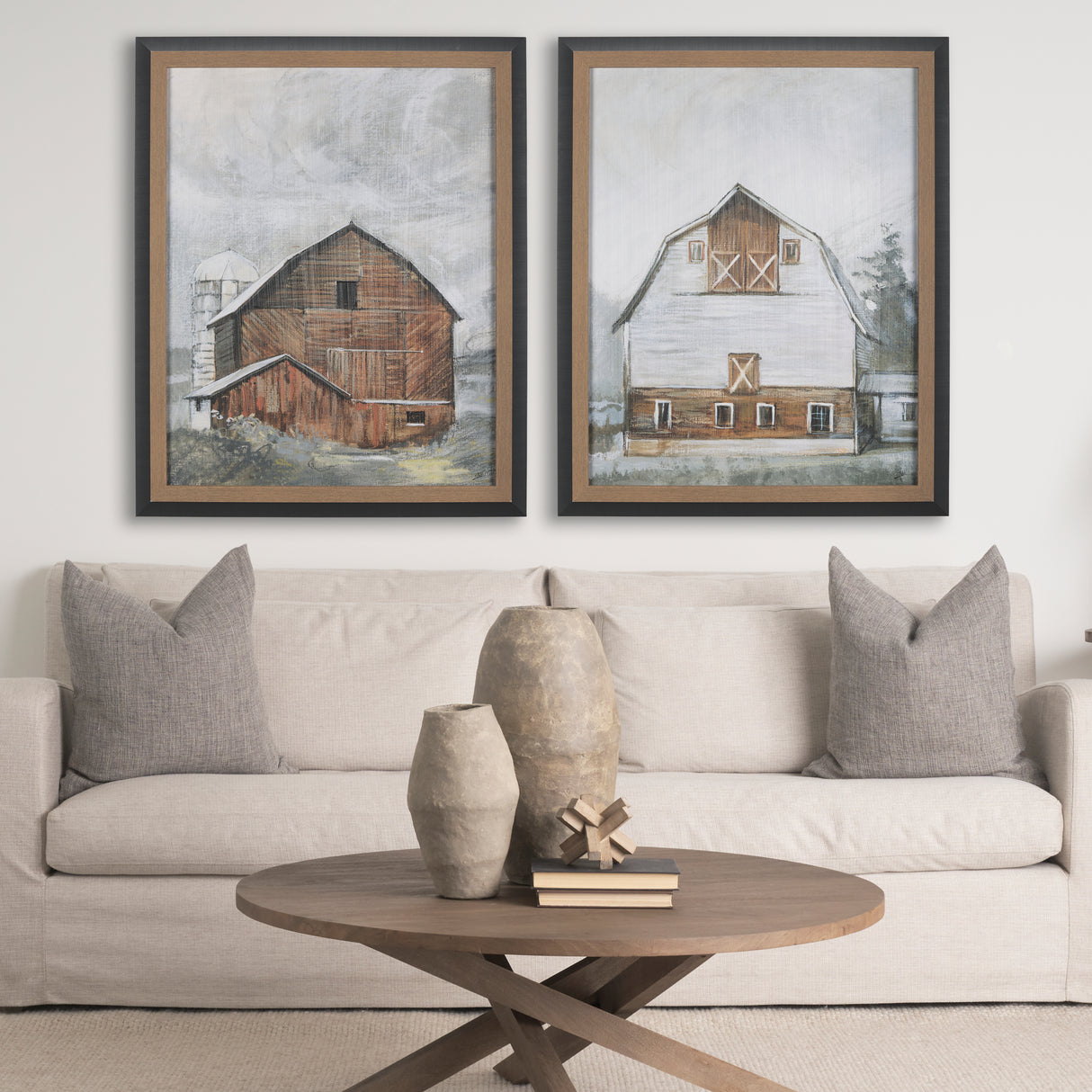Old Barn I by Mercana Studio a Hand Embellished Textured Framed Art Print from Mercana - Luna Furniture