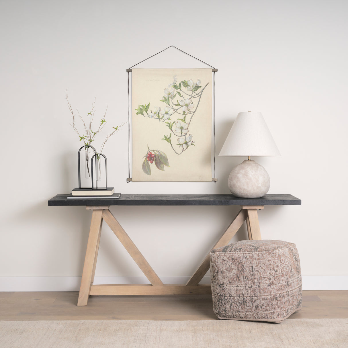 Botanical Study-Cornus Florida by Mercana Studio a Hand Embelished Textured Framed Art Print from Mercana - Luna Furniture